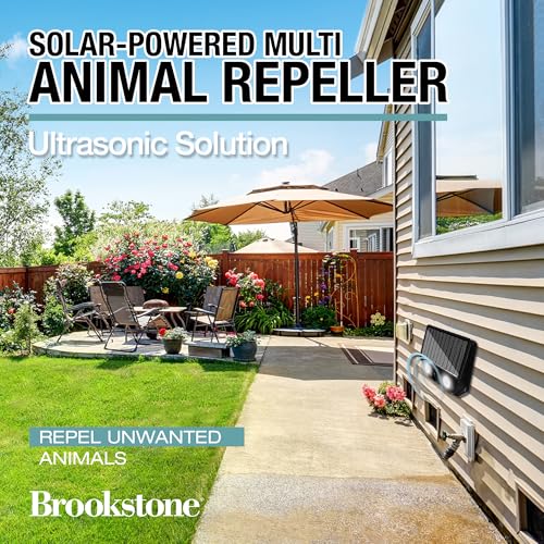 brookstone-solar-powered-multi-animal-repeller-ultrasonic-pest-deterrent-with-fl image 8