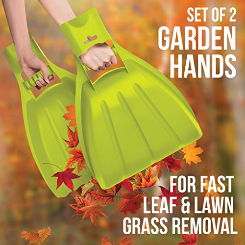 brookstone-plastic-leaf-scoops-garden-hands-large-lightweight-hand-rake-leaf-gra image 7