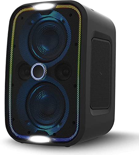 brookstone-big-blue-go-bluetooth-speaker-ipx5-waterproof-portable-speaker-with-l image 3
