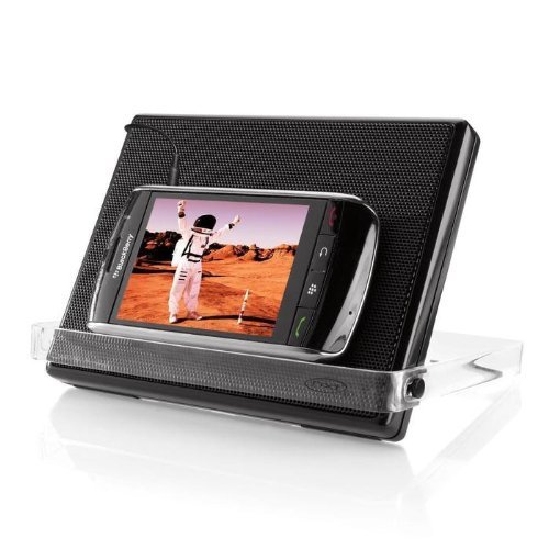 brookstone-ultra-thin-travel-speaker-portable-flat-panel-speaker-with-3-5mm-audi image 1