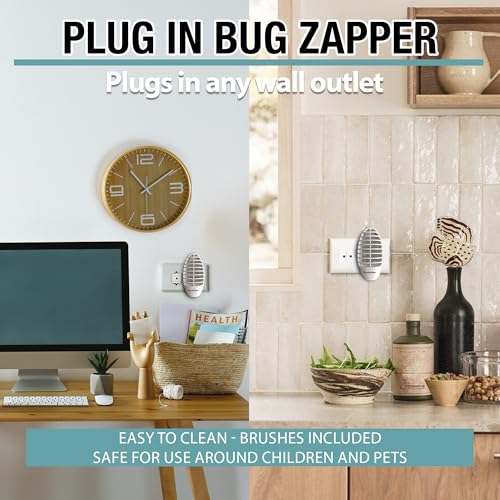 brookstone-wall-plug-in-bug-zapper-2-pack-chemical-free-non-toxic-removable-catc image 8