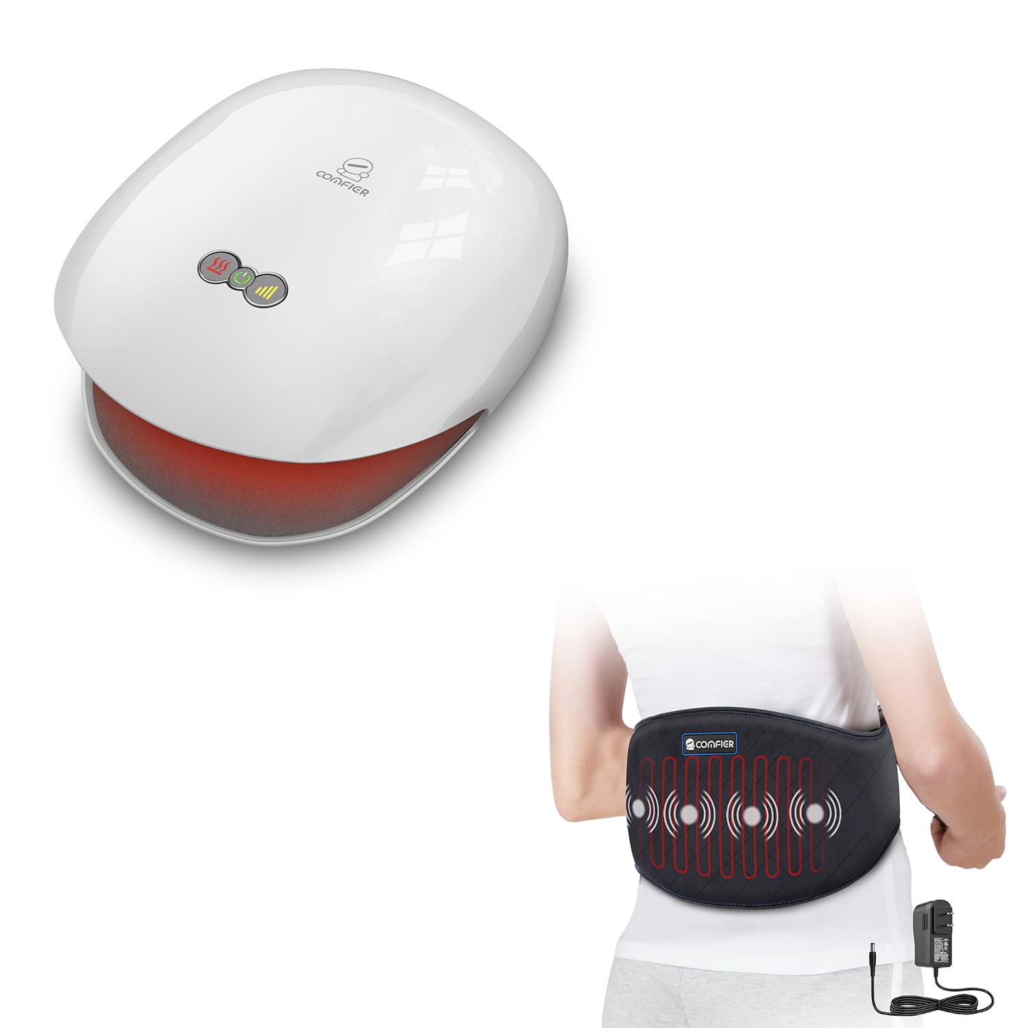 comfier-heating-pad-wireless-hand-massager-adjustable-heat-and-compression-with- image 1