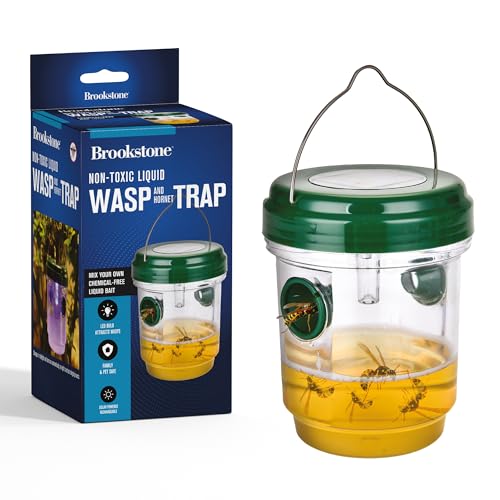 brookstone-non-toxic-liquid-wasp-hornet-trap-solar-powered-rechargeable-led-bulb image 6