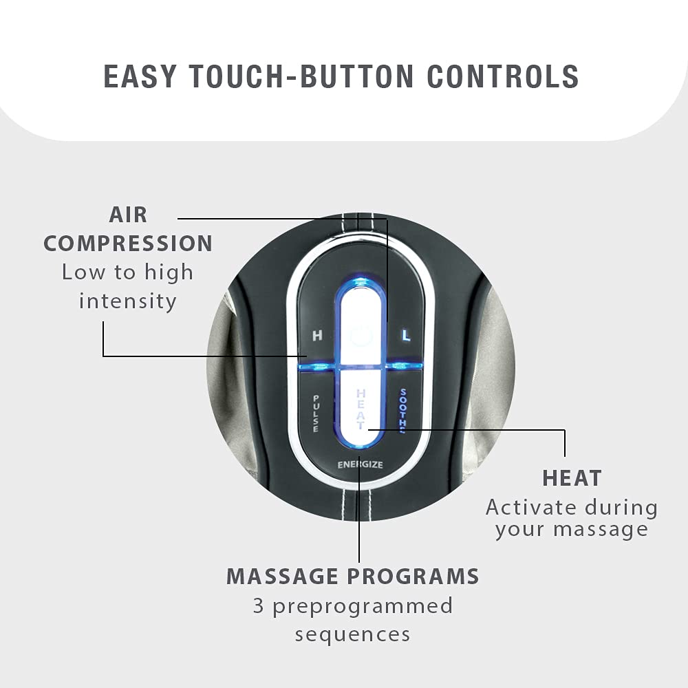 brookstone-shiatsu-foot-massager-with-heat-and-air-compression-grey image 4