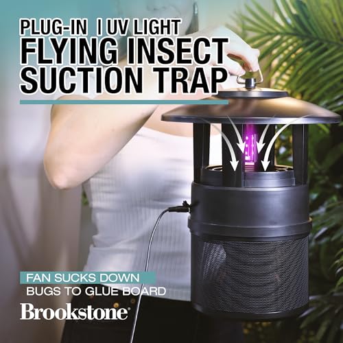 brookstone-plug-in-uv-light-insect-trap-ultra-quiet-fan-with-replaceable-glue-bo image 7