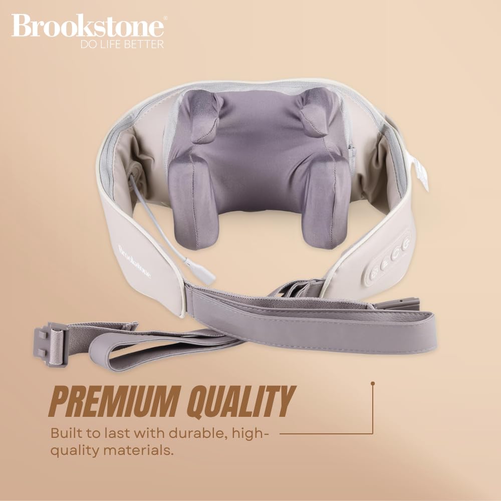 brookstone-cordless-trapezius-shiatsu-massager-with-heat-deep-kneading-neck-shou image 6