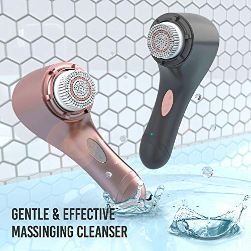 brookstone-electric-face-cleansing-brush-with-2-brush-heads-lightweight-cordless image 7