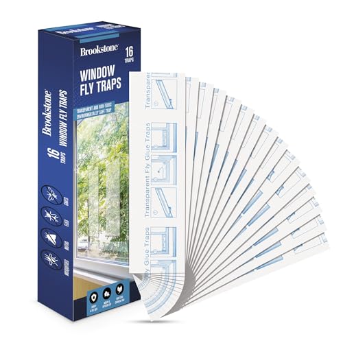 brookstone-window-insect-trap-stickers-16-pack-transparent-adhesive-fly-catchers image 7