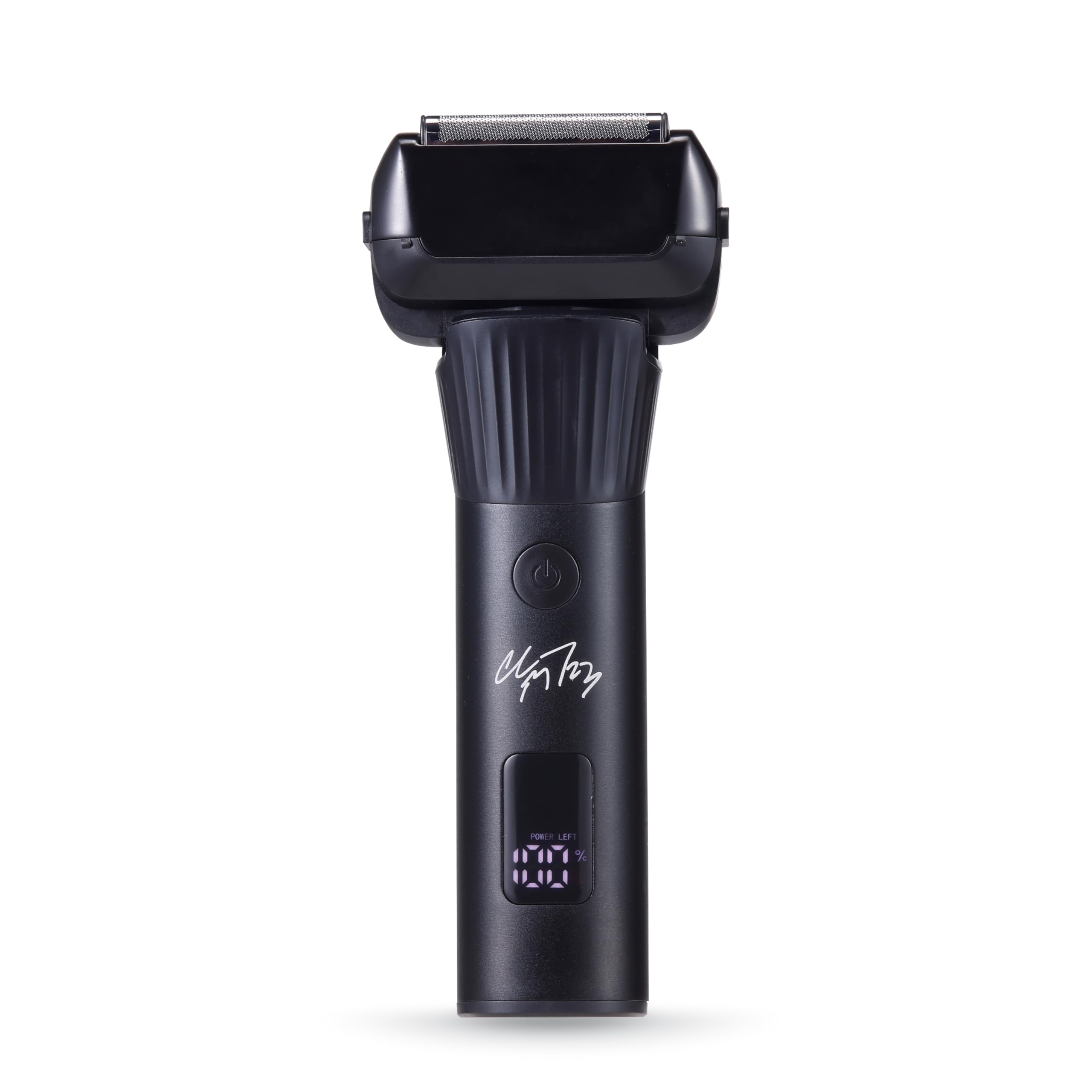 brookstone-5-head-foil-shaver-cordless-rechargeable-wet-dry-lcd-display-black image 1