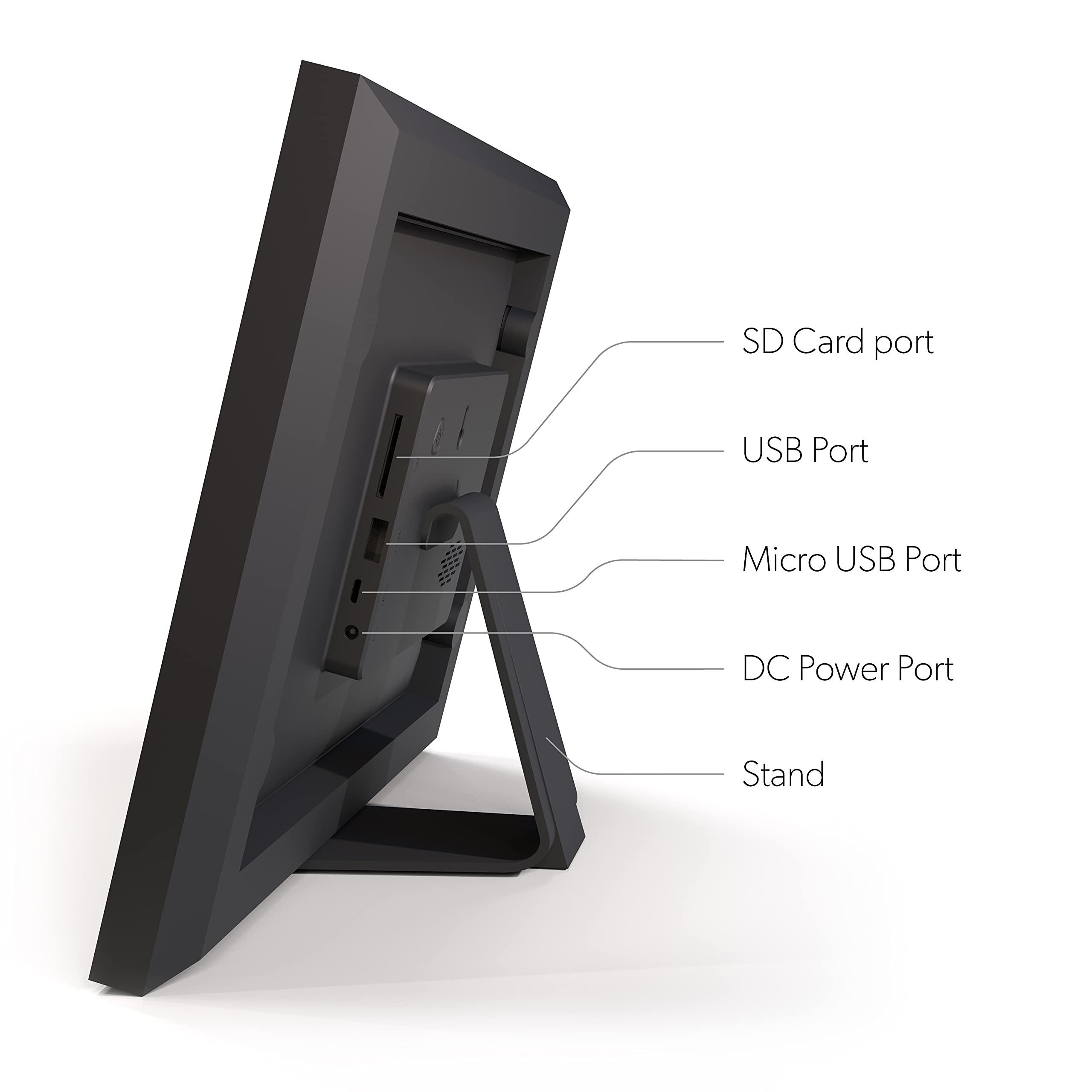 brookstone-photoshare-8-wifi-digital-photo-frame-black-wood-end-to-end-encryptio image 5