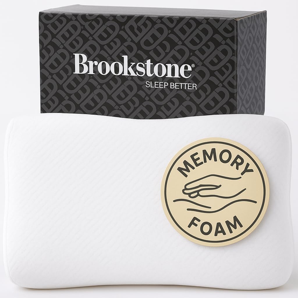 brookstone-elite-dual-comfort-cooling-memory-foam-pillow-adaptive-biosense-foam- image 6