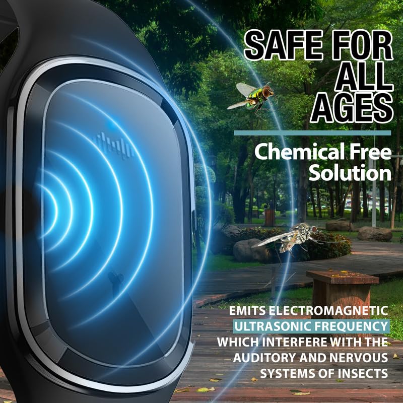 brookstone-ultrasonic-mosquito-repelling-wristband-rechargeable-waterproof-chemi image 3