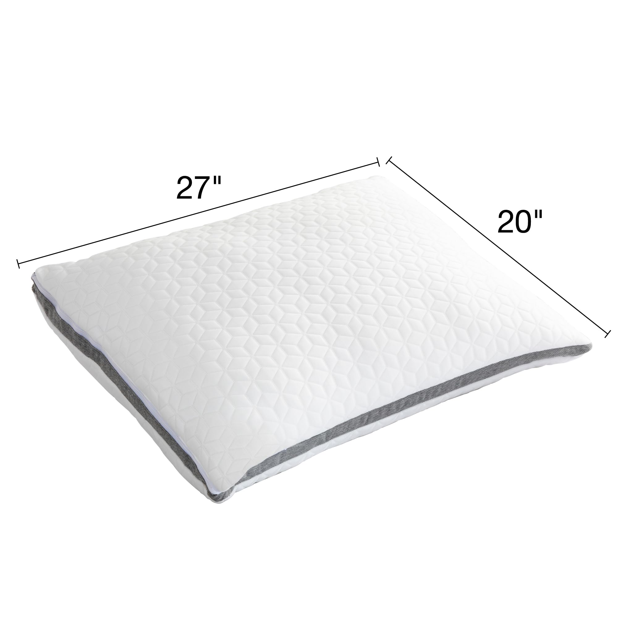 brookstone-elite-dual-comfort-cooling-memory-foam-pillow-adaptive-biosense-foam- image 5
