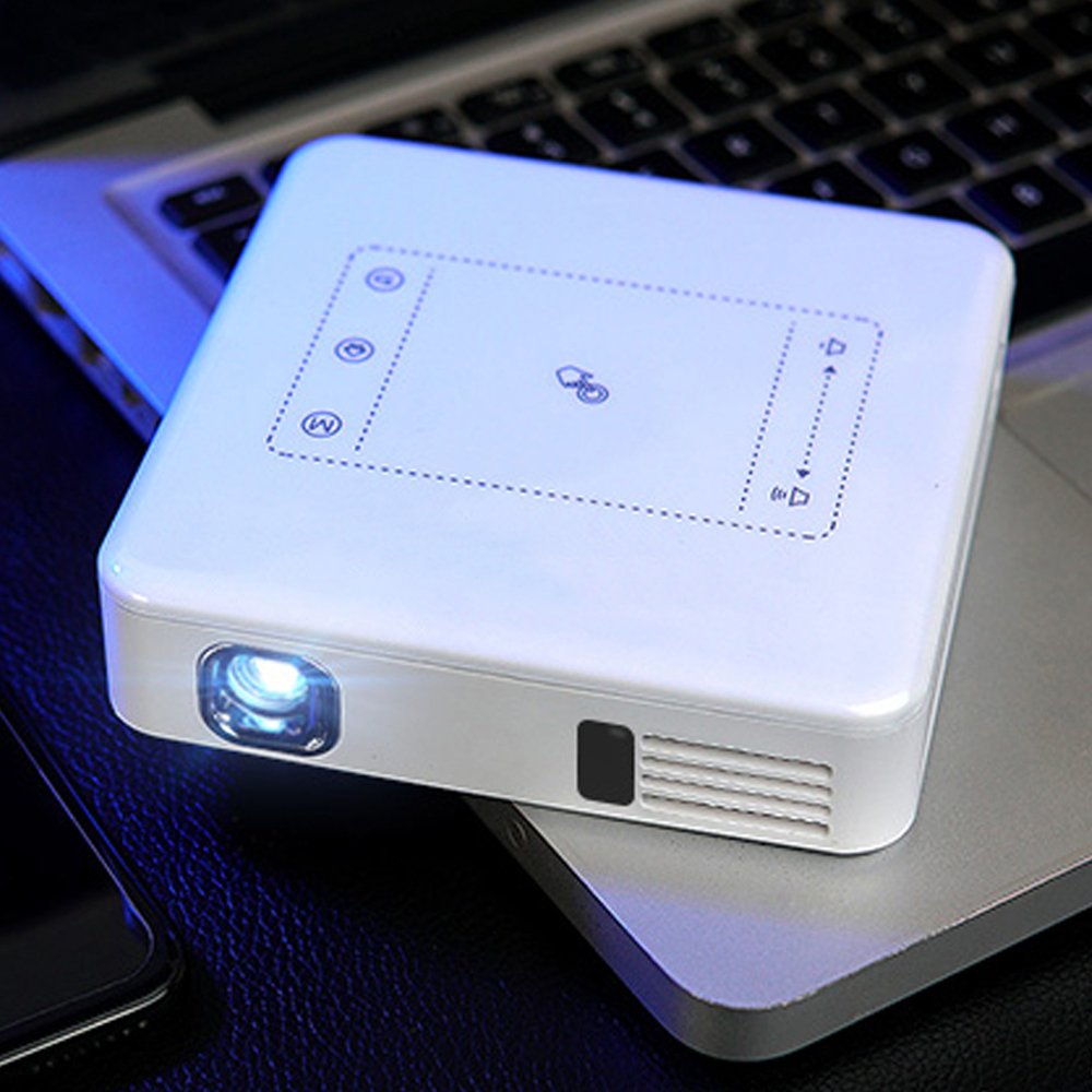 brookstone-wireless-mobile-projector-100-lumens-portable-rechargeable image 2
