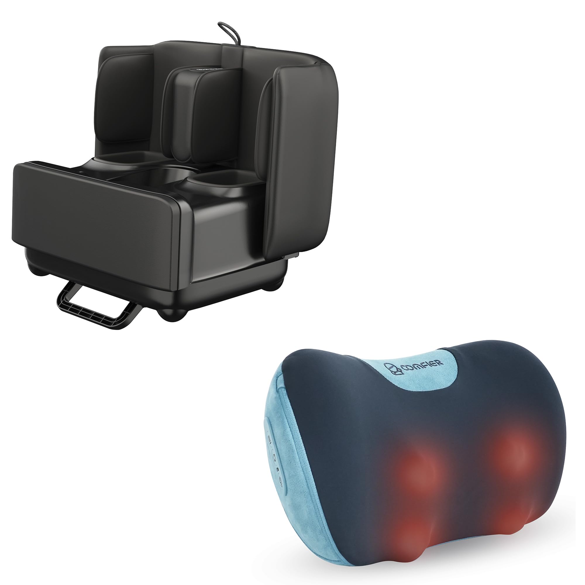 comfier-2-in-1-foot-massager-machine-upgraded-shiatsu-neck-and-back-massager image 1