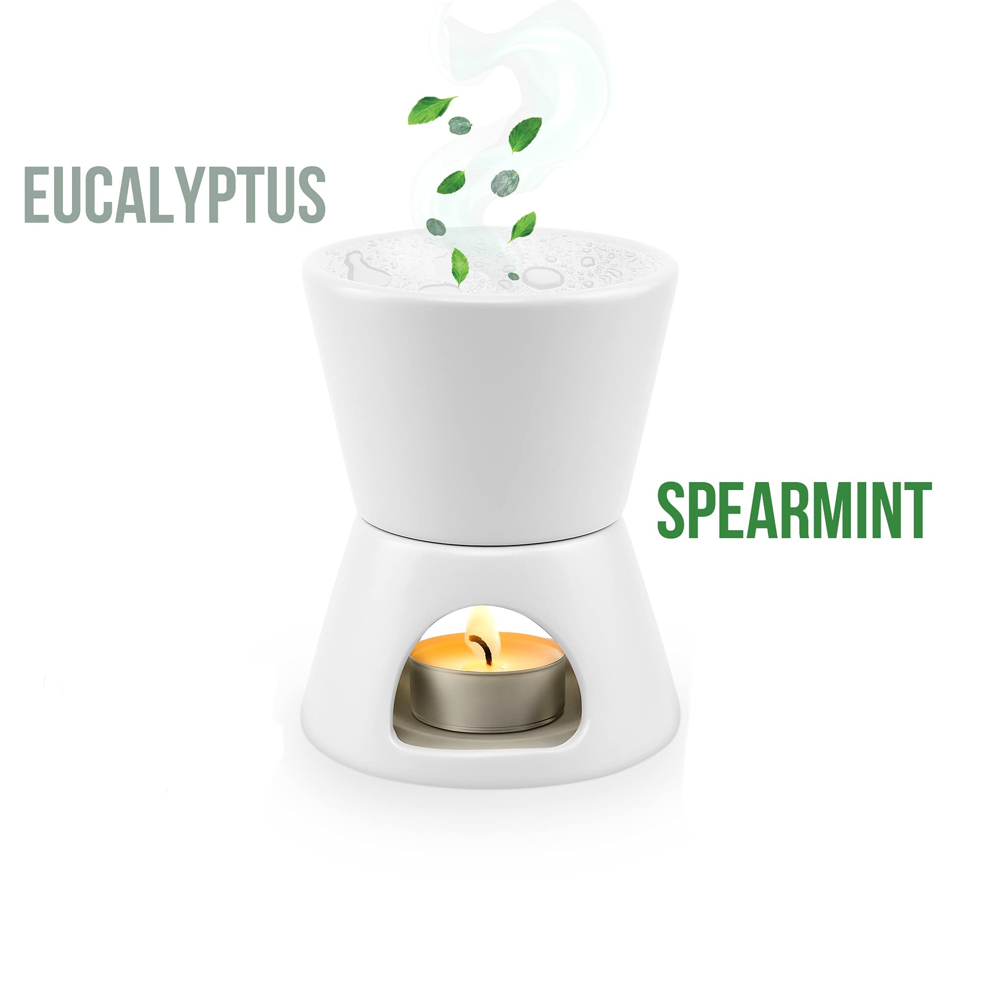 brookstone-2-in-1-tea-light-ceramic-diffuser-and-wax-warmer-eucalyptus-spearmint image 3