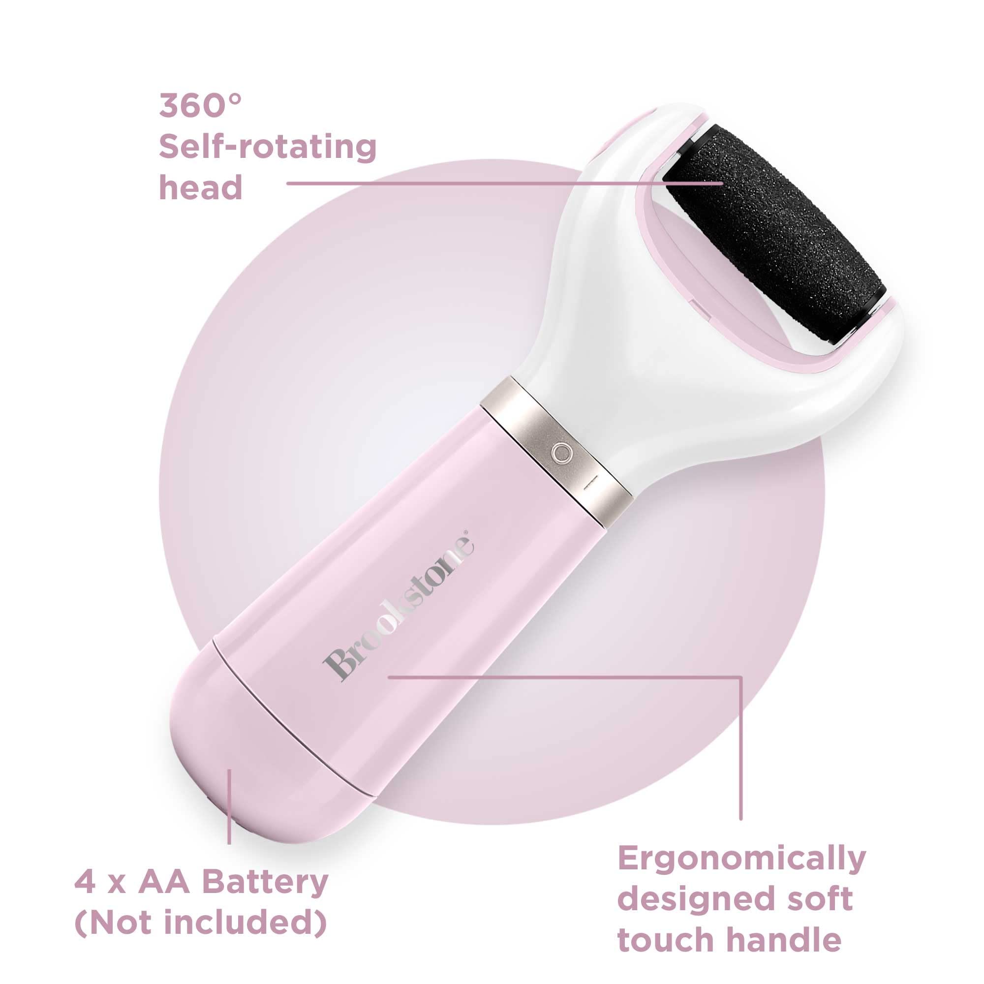 brookstone-electric-foot-callus-remover-diamond-micro-mineral-roller-battery-ope image 6