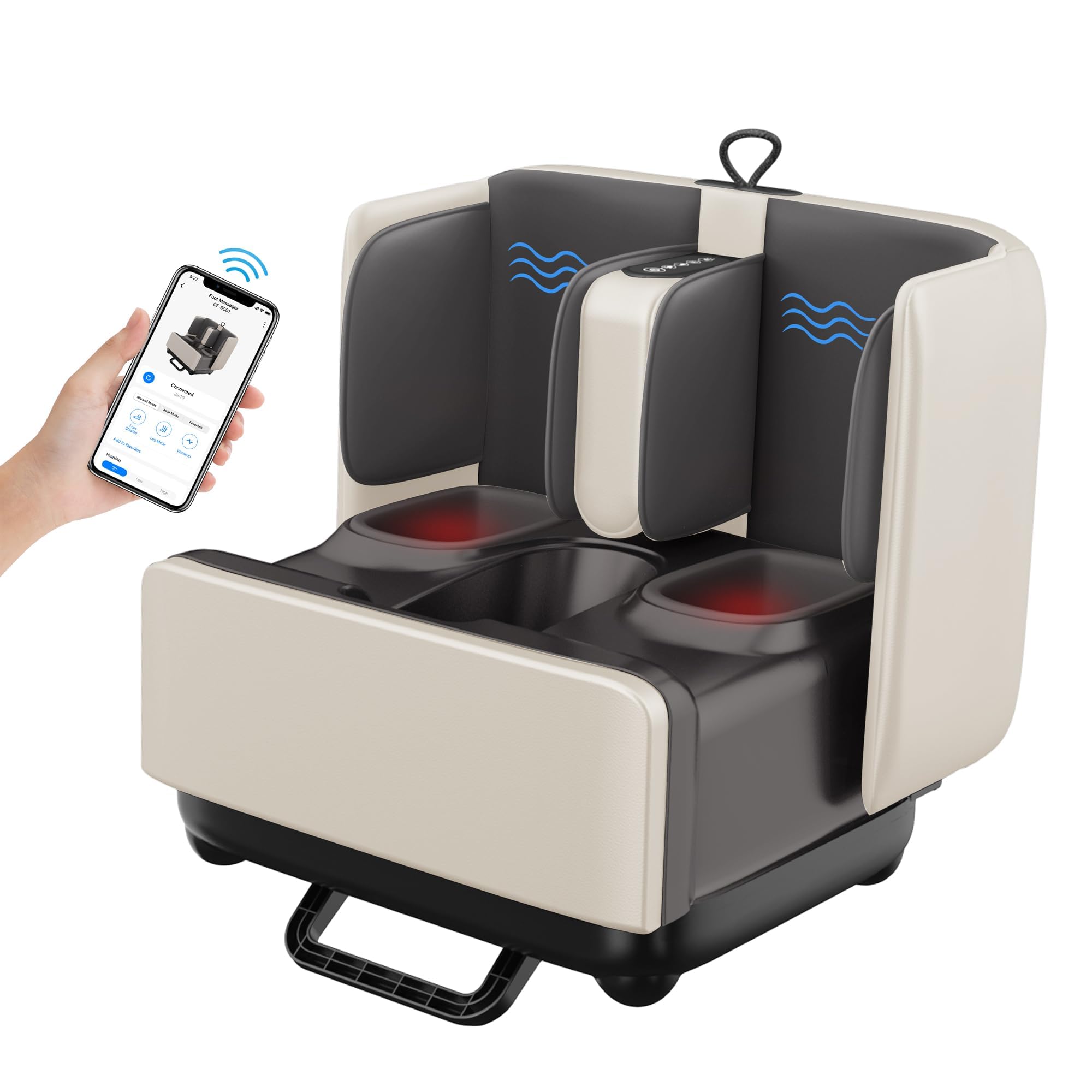 comfier-2-in-1-shiatsu-foot-and-calf-massager-with-app-control-heat image 1