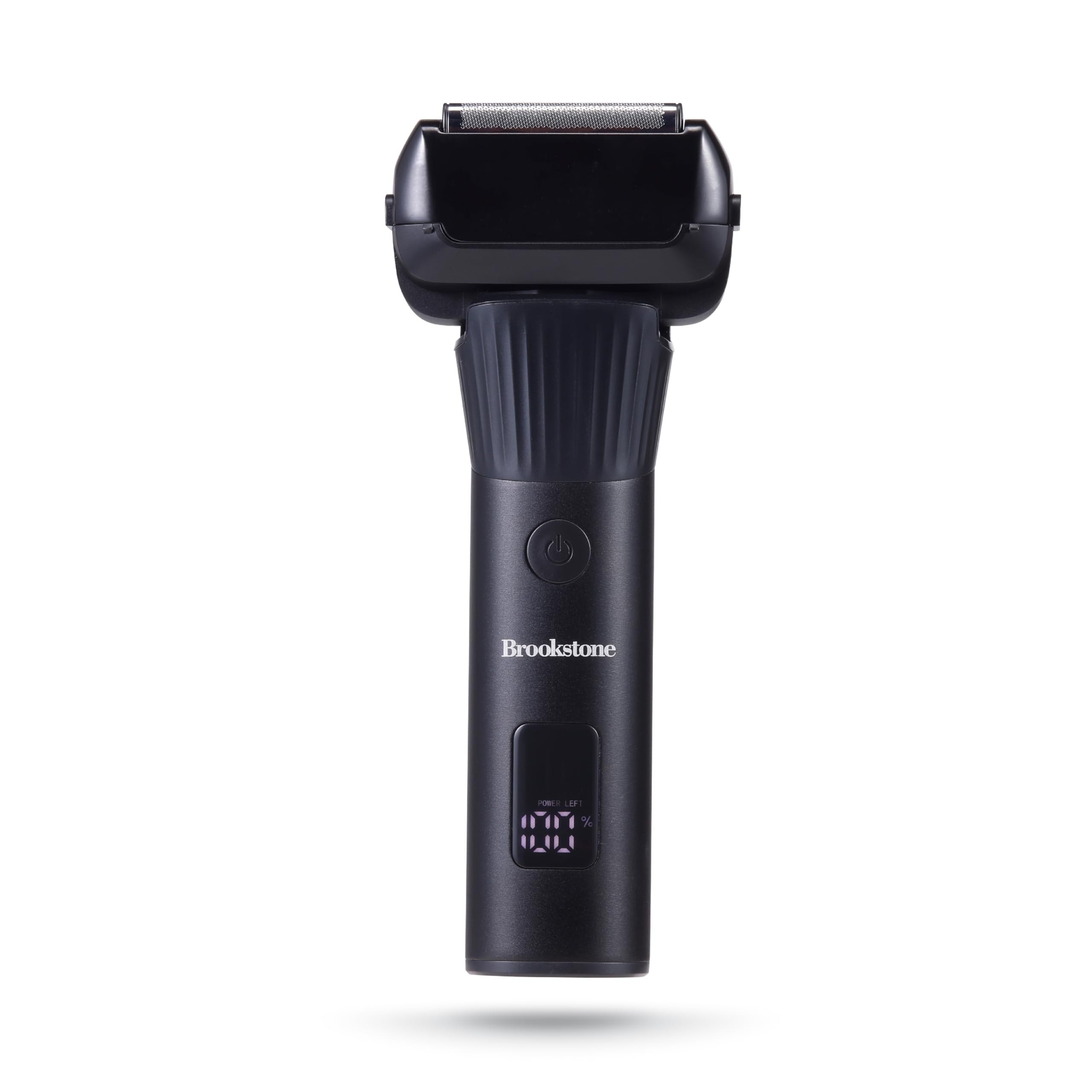 brookstone-5-head-foil-shaver-cordless-electric-razor-with-lcd-battery-display-w image 1