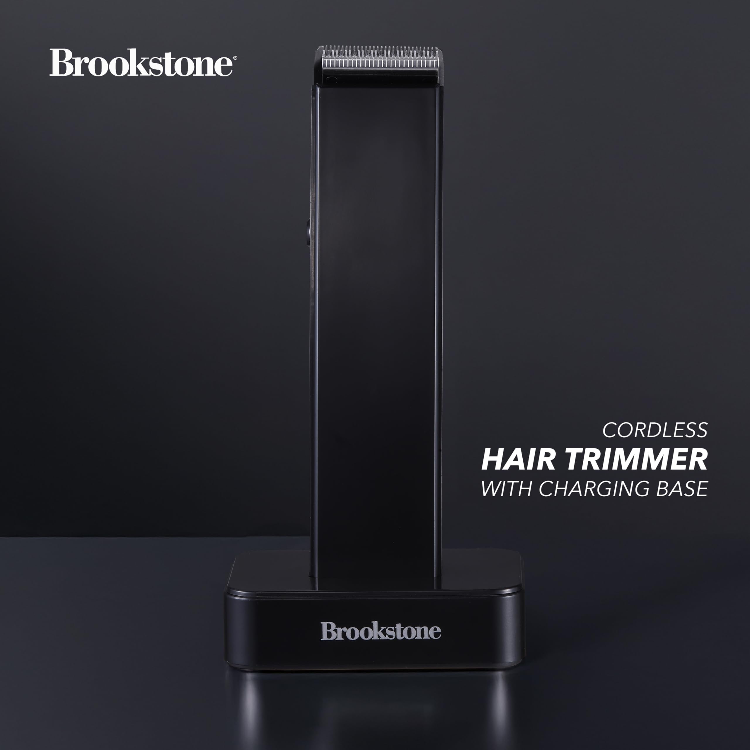 brookstone-cordless-hair-trimmer-with-charging-base-precision-grooming-for-hair- image 5