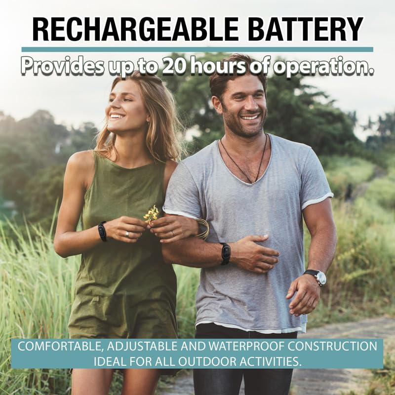 brookstone-ultrasonic-mosquito-repelling-wristband-rechargeable-waterproof-chemi image 4
