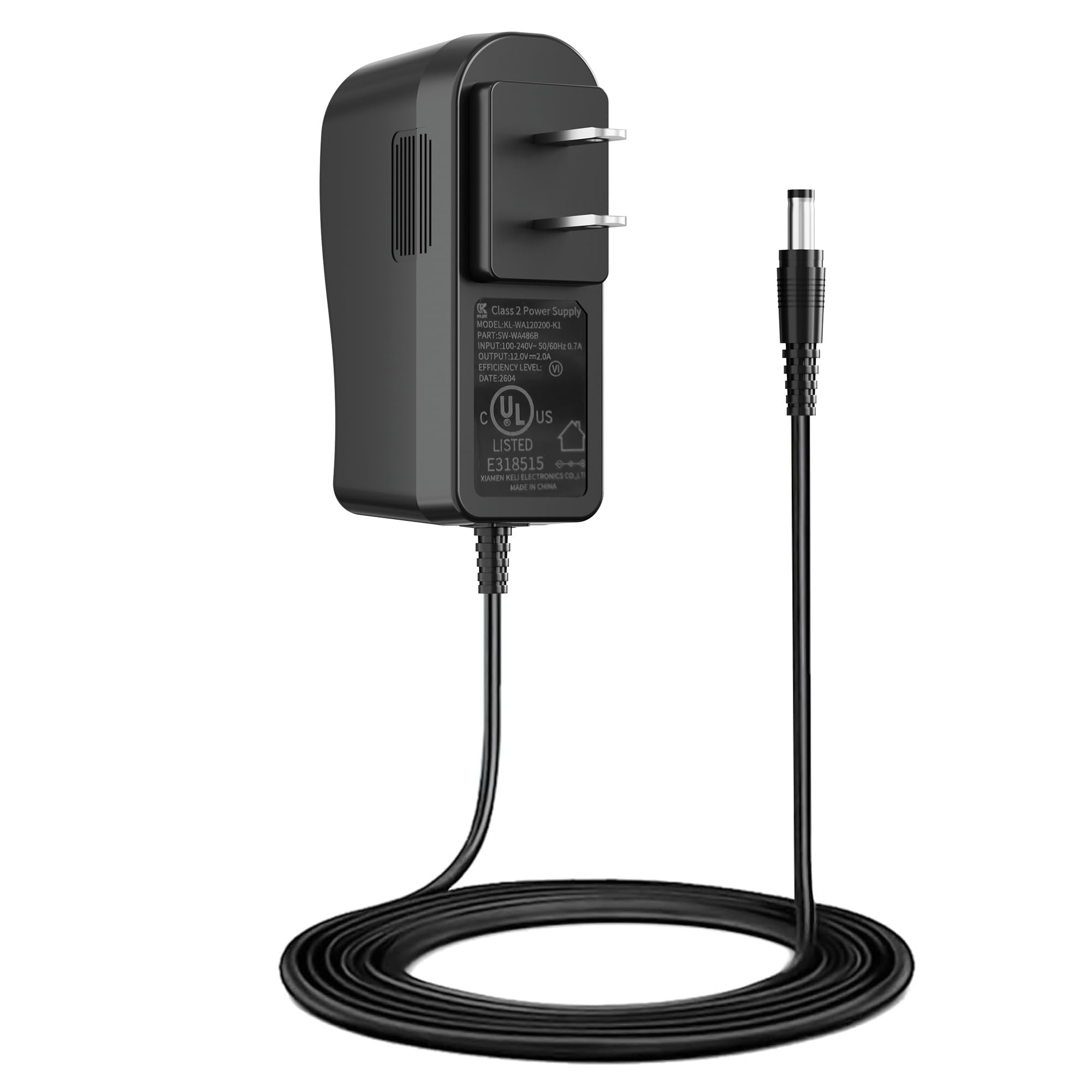 comfier-12v-2a-power-adapter-replacement-ul-listed-charger-with-5-9ft-cord-for-s image 1