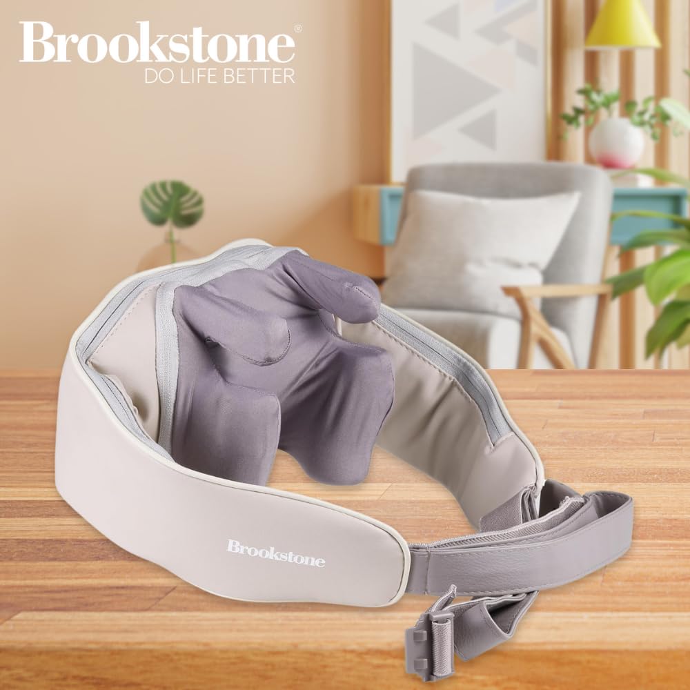 brookstone-cordless-trapezius-shiatsu-massager-with-heat-deep-kneading-neck-shou image 5