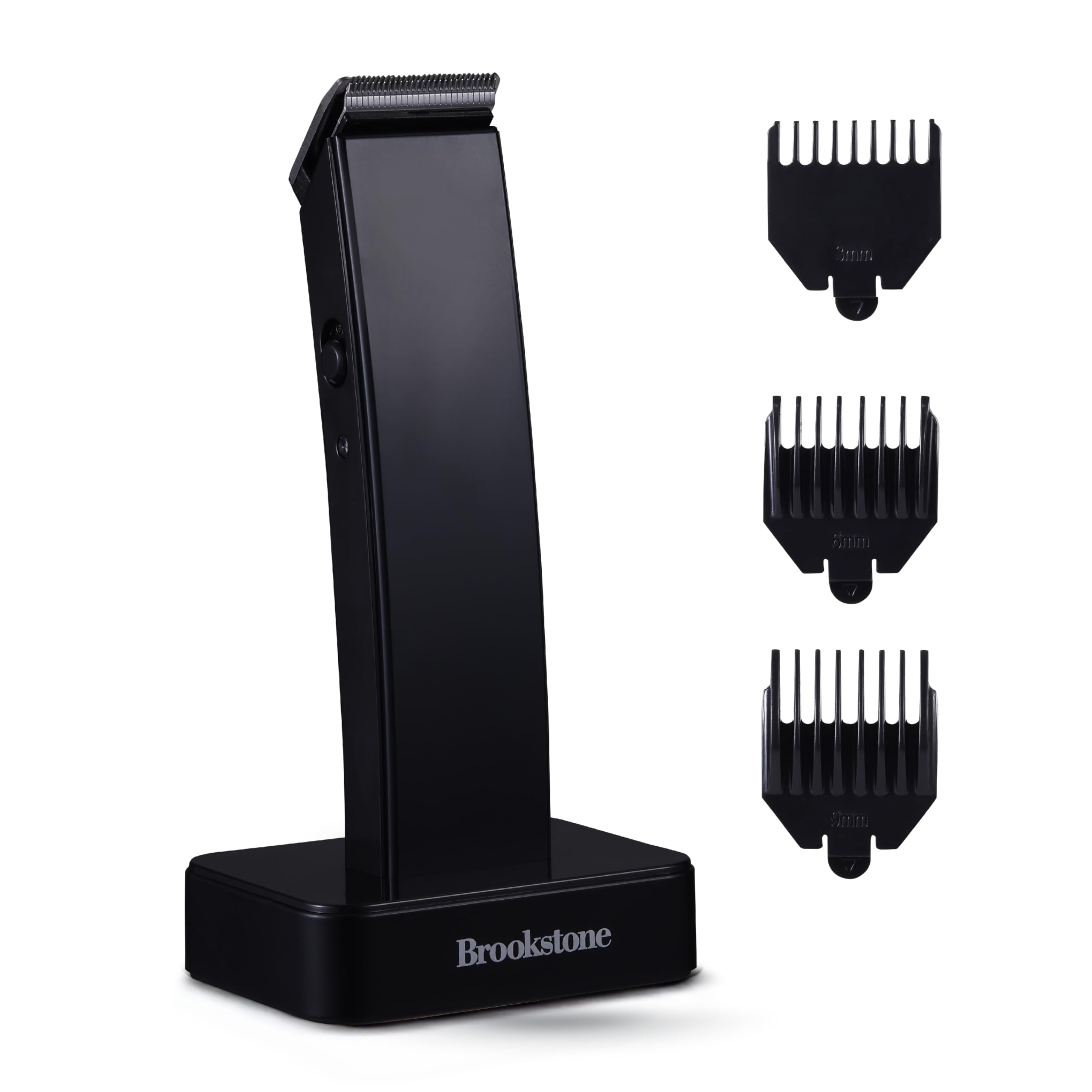 brookstone-cordless-hair-trimmer-with-charging-base-precision-grooming-for-hair- image 1