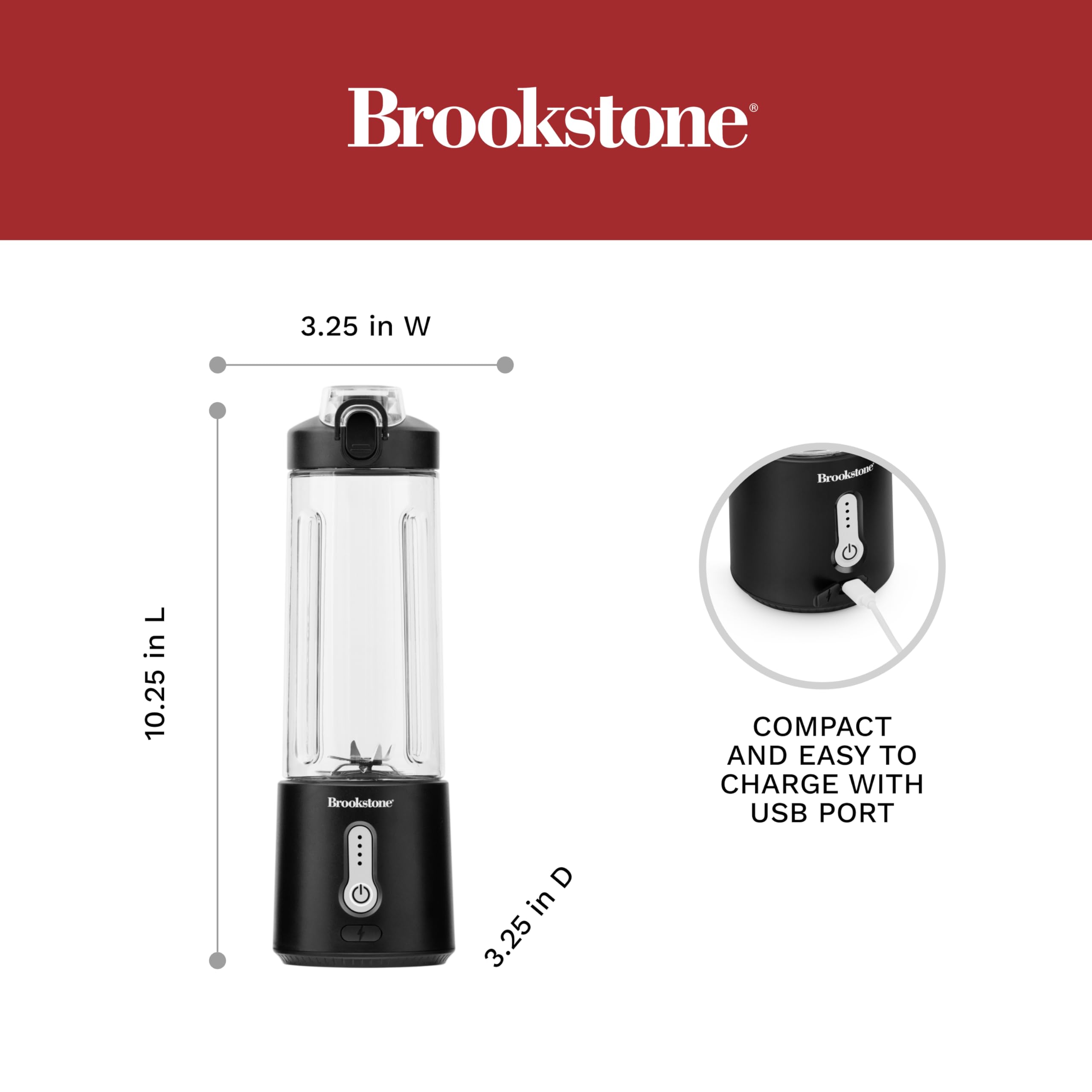 brookstone-500ml-compact-portable-blender-with-additional-lid-bpa-free-for-shake image 4
