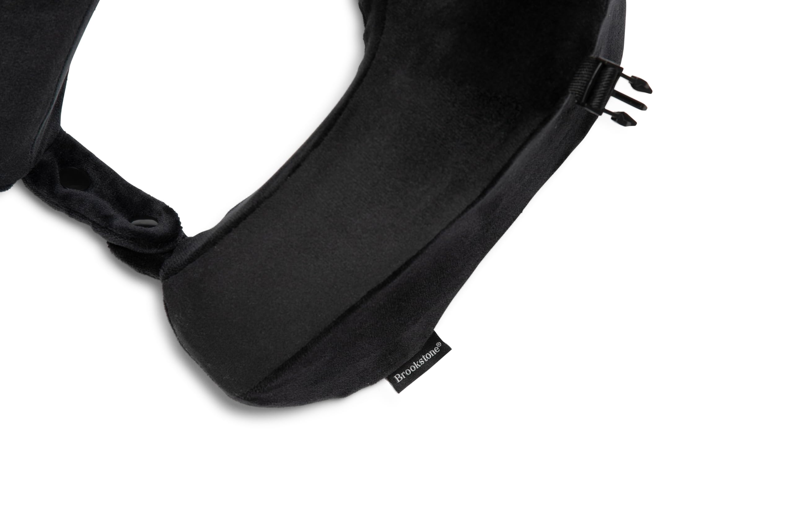 brookstone-2-in-1-memory-foam-travel-pillow-u-shaped-neck-support-for-plane-trai image 4
