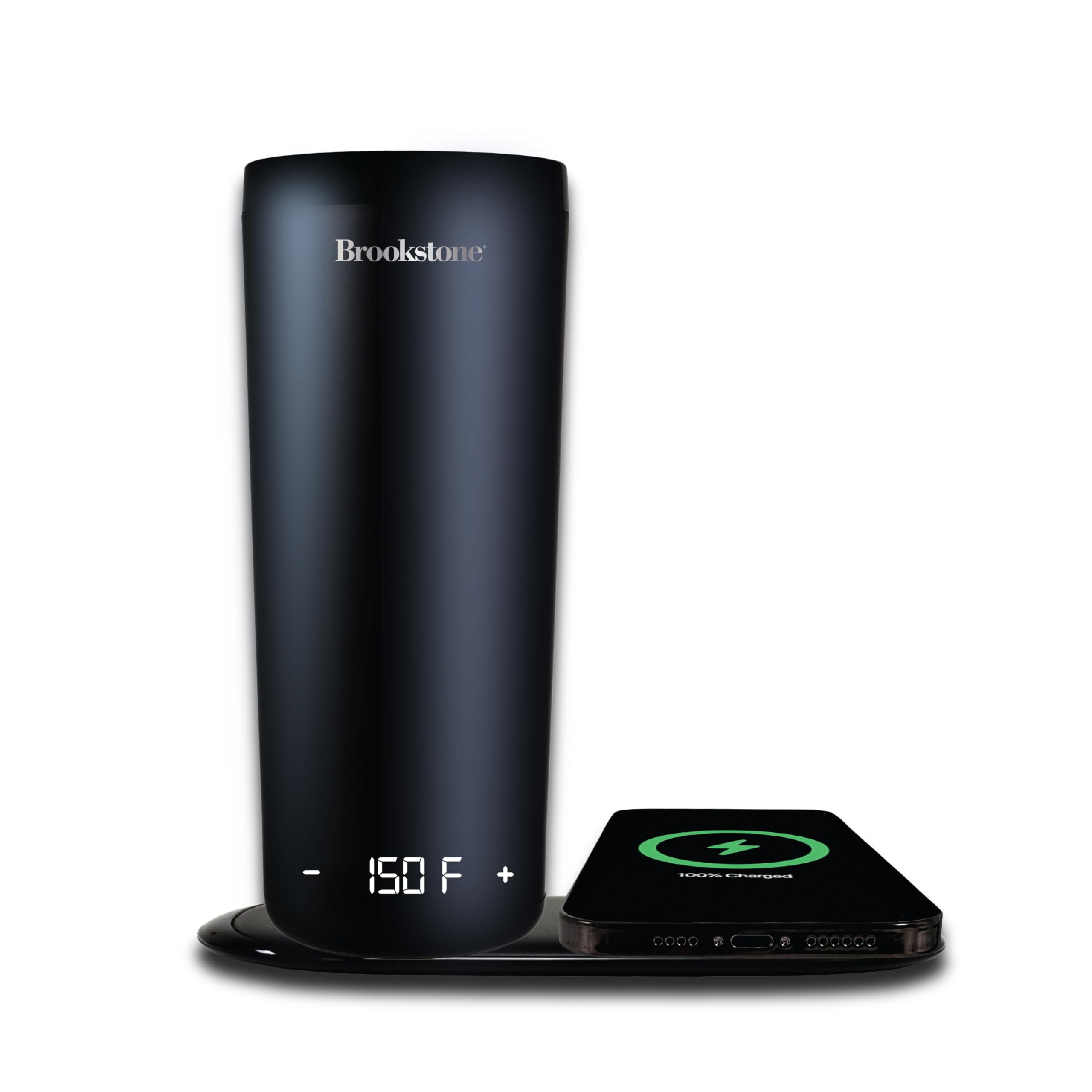 brookstone-smart-self-heating-travel-mug-wireless-phone-charging-station-11-oz-t image 7