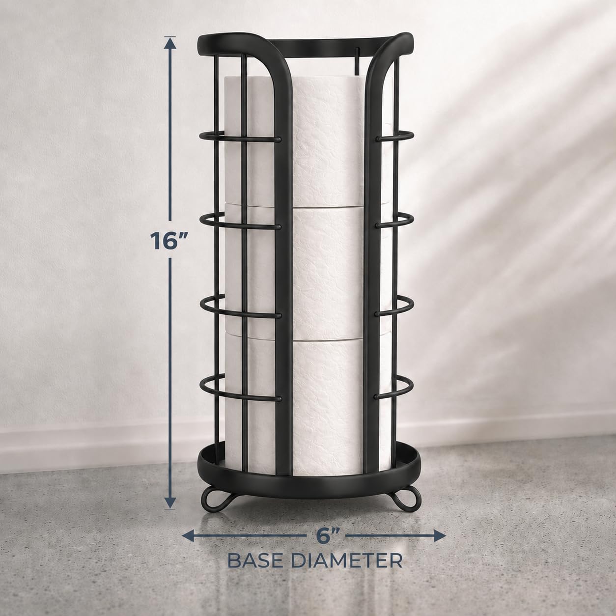 brookstone-reserve-freestanding-toilet-paper-holder-stand-with-storage-holds-meg image 6