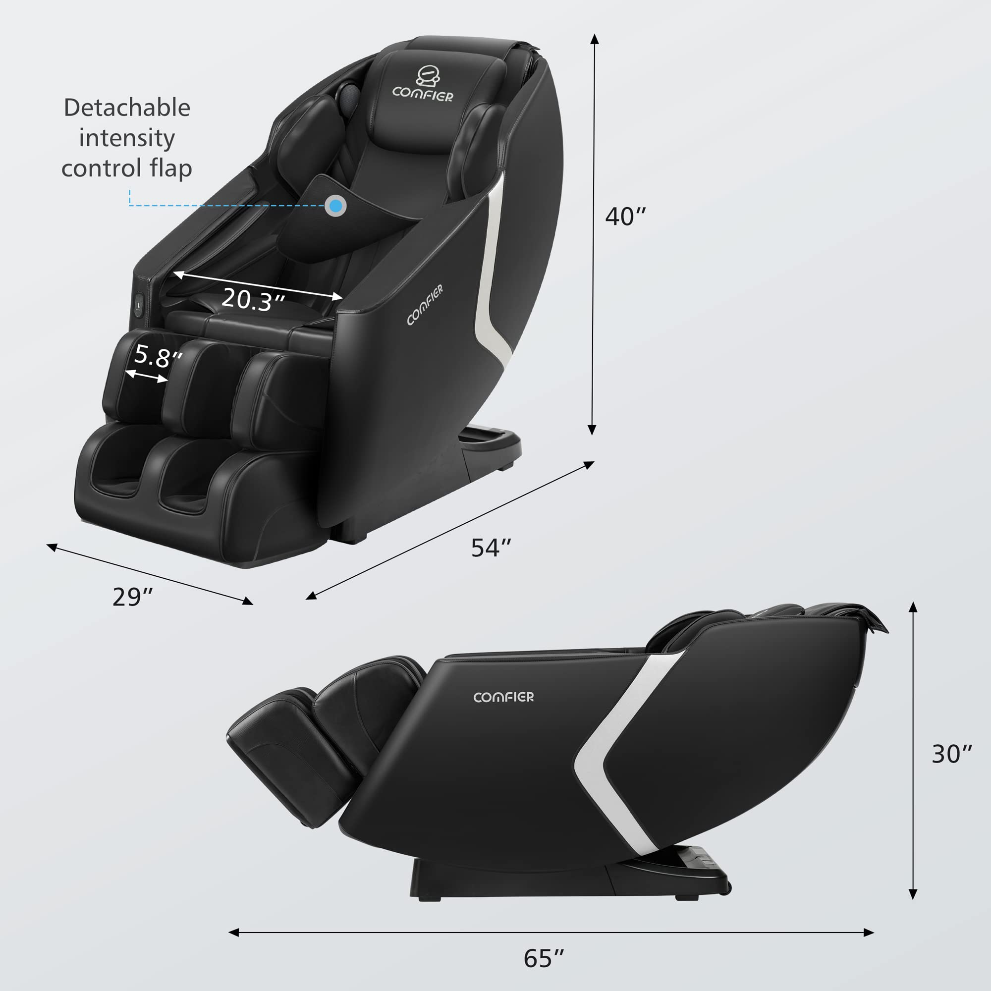 comfier-full-body-massage-chair-recliner-with-zero-gravity-shiatsu-deep-kneading image 2