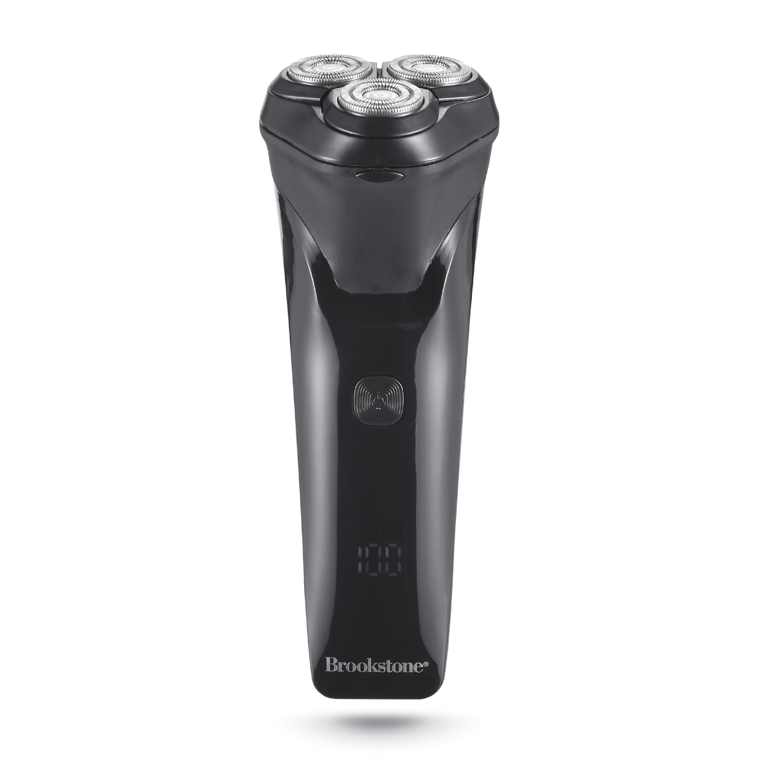 brookstone-3-head-flex-rotary-shaver-pivoting-heads-rechargeable-wet-dry-waterpr image 1