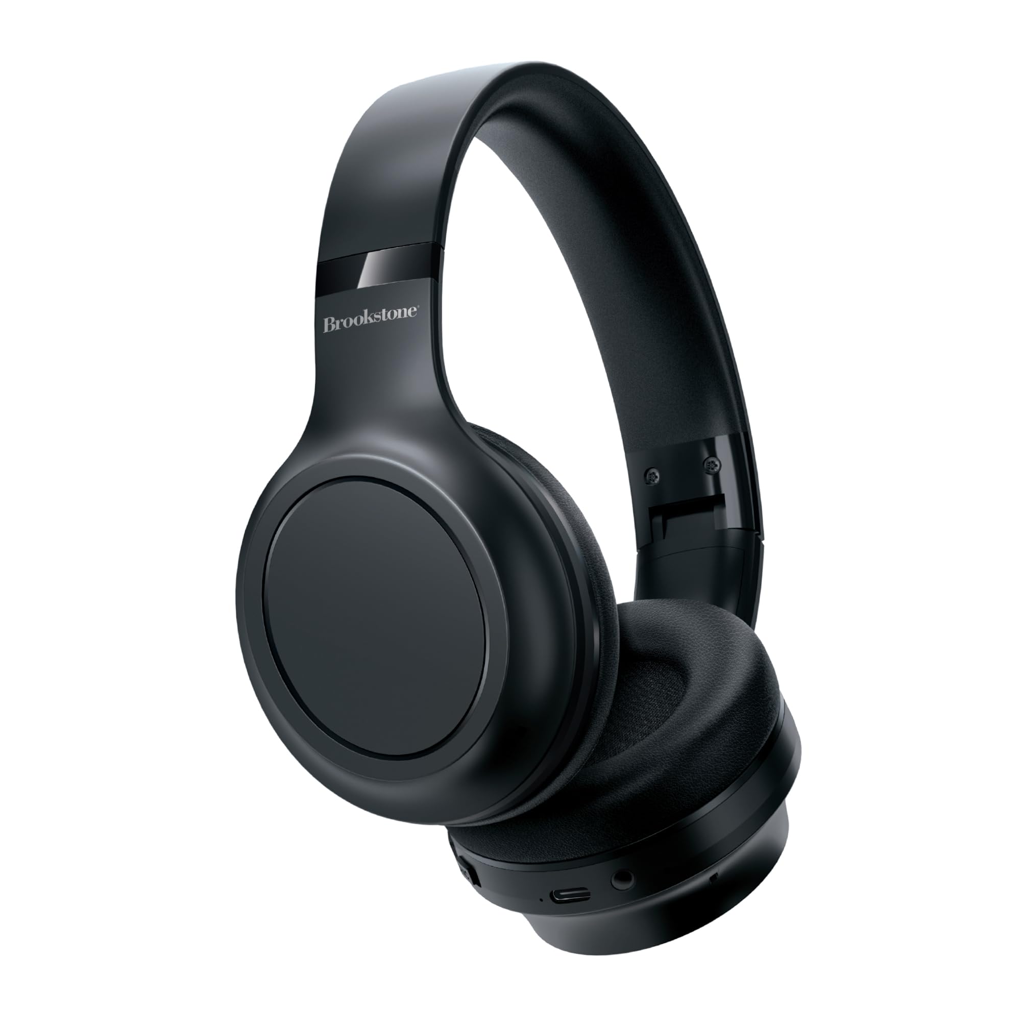 brookstone-sound-shield-anc-wireless-over-ear-headphones-bluetooth-5-3-active-no image 1