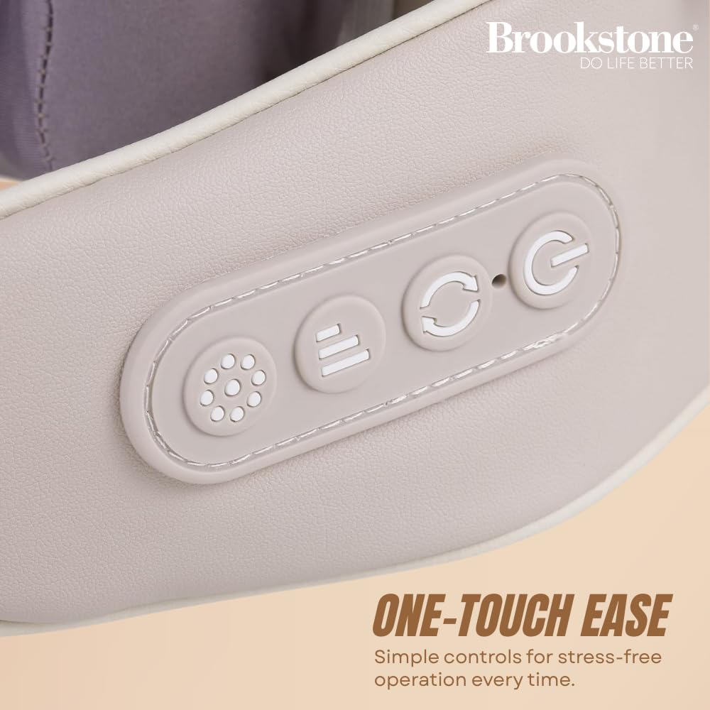 brookstone-cordless-trapezius-shiatsu-massager-with-heat-deep-kneading-neck-shou image 4