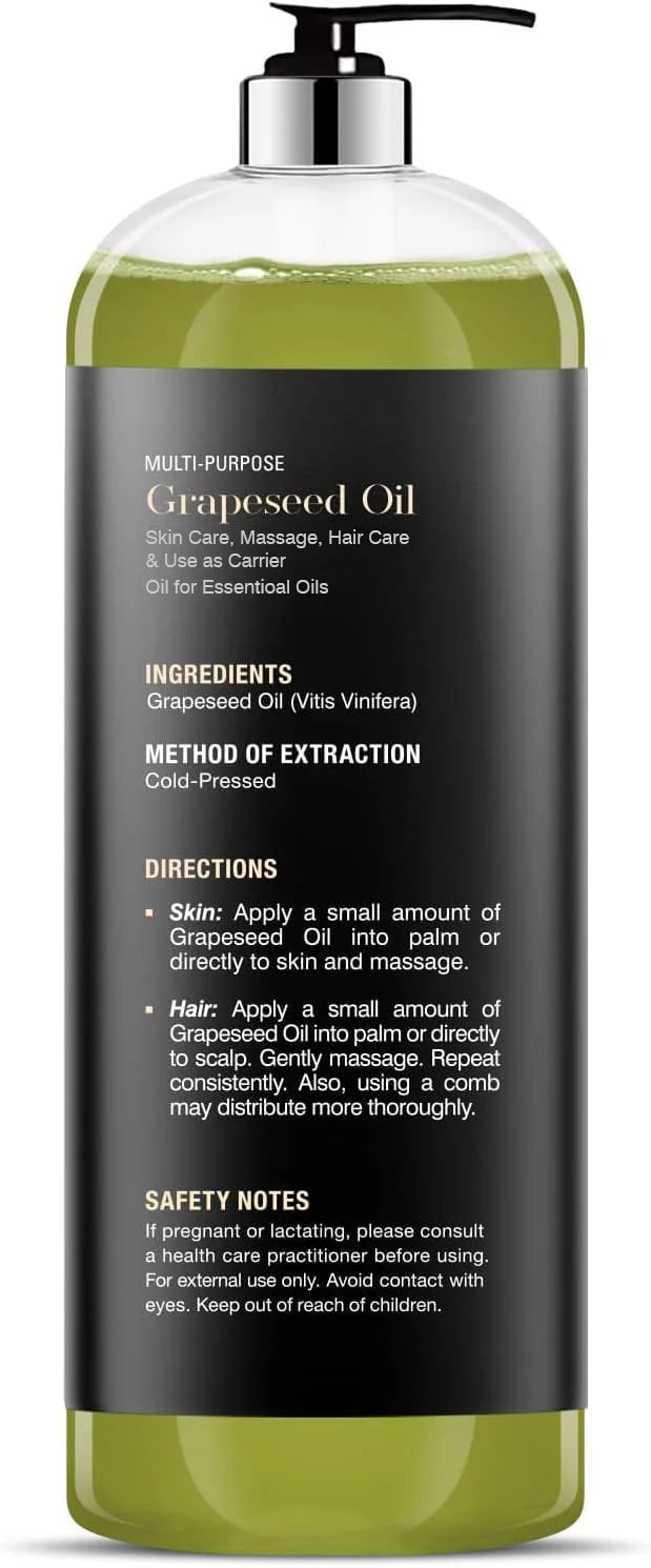 majestic-pure-chilean-grapeseed-oil-16-fl-oz-lightweight-carrier-oil image 6