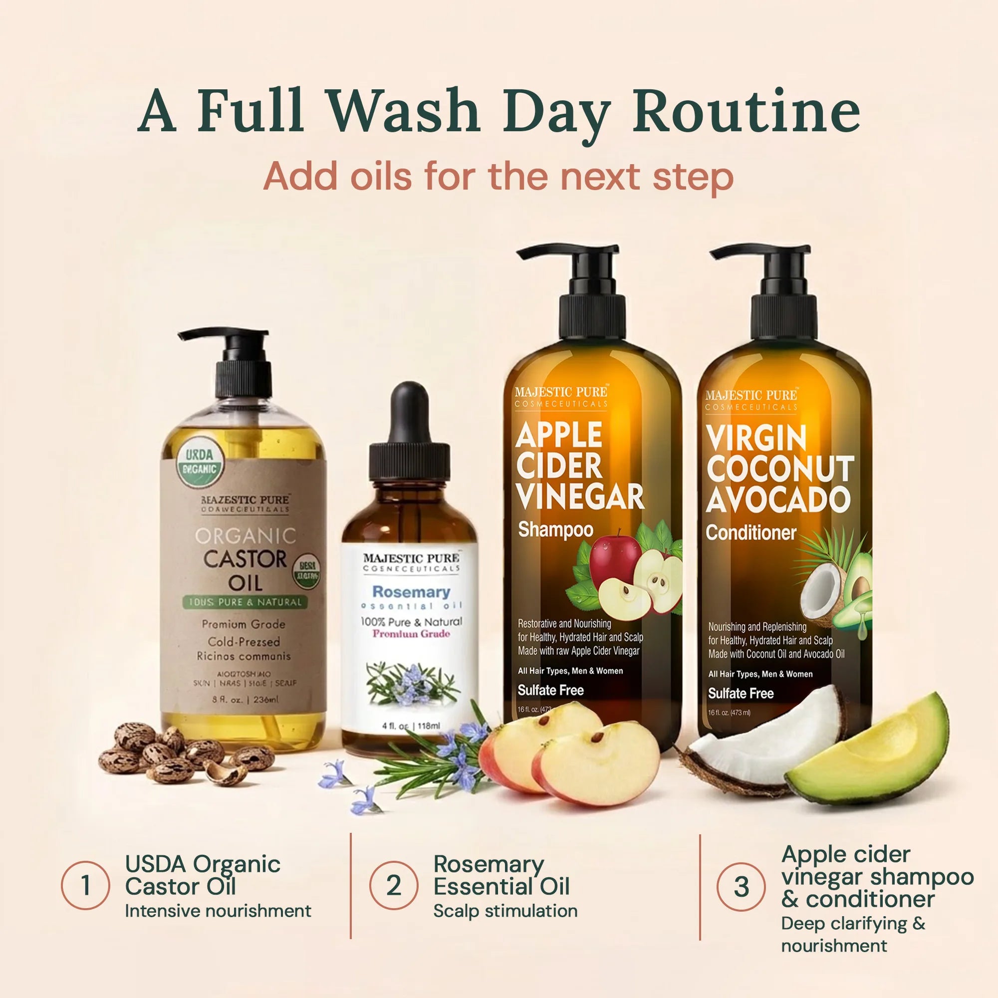 majestic-pure-apple-cider-vinegar-shampoo-coconut-avocado-conditioner-set-16-fl- image 7