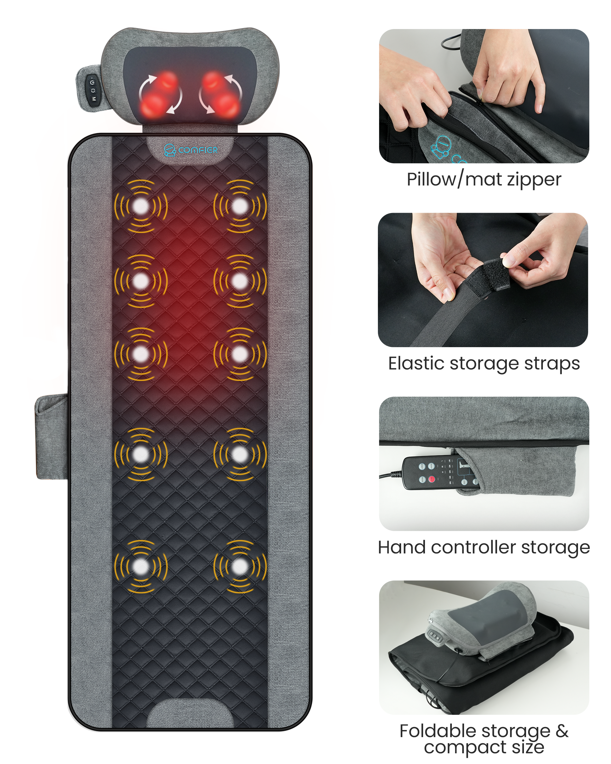 comfier-3408-10-motor-vibration-massage-mat-with-detachable-shiatsu-neck-pillow image 7