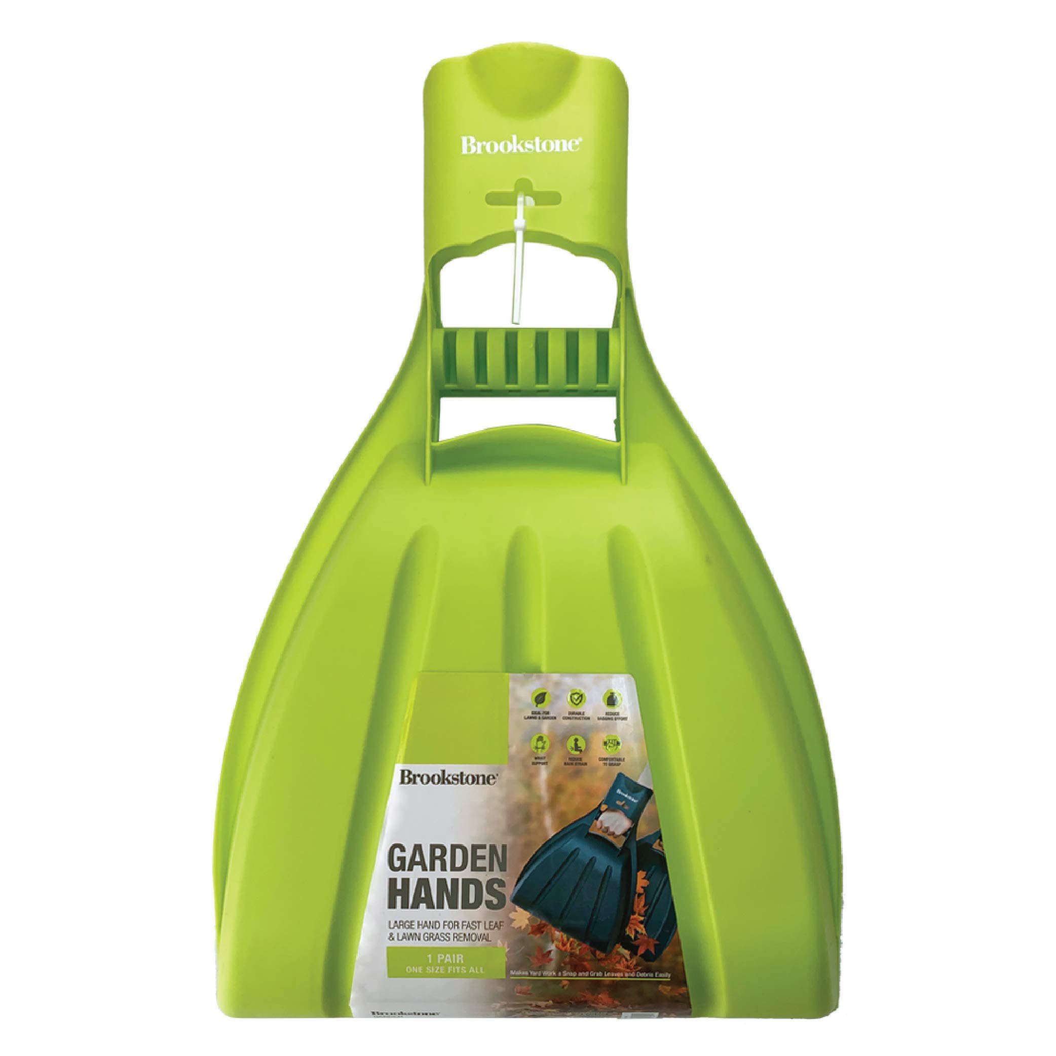 brookstone-plastic-leaf-scoops-garden-hands-large-lightweight-hand-rake-leaf-gra image 5