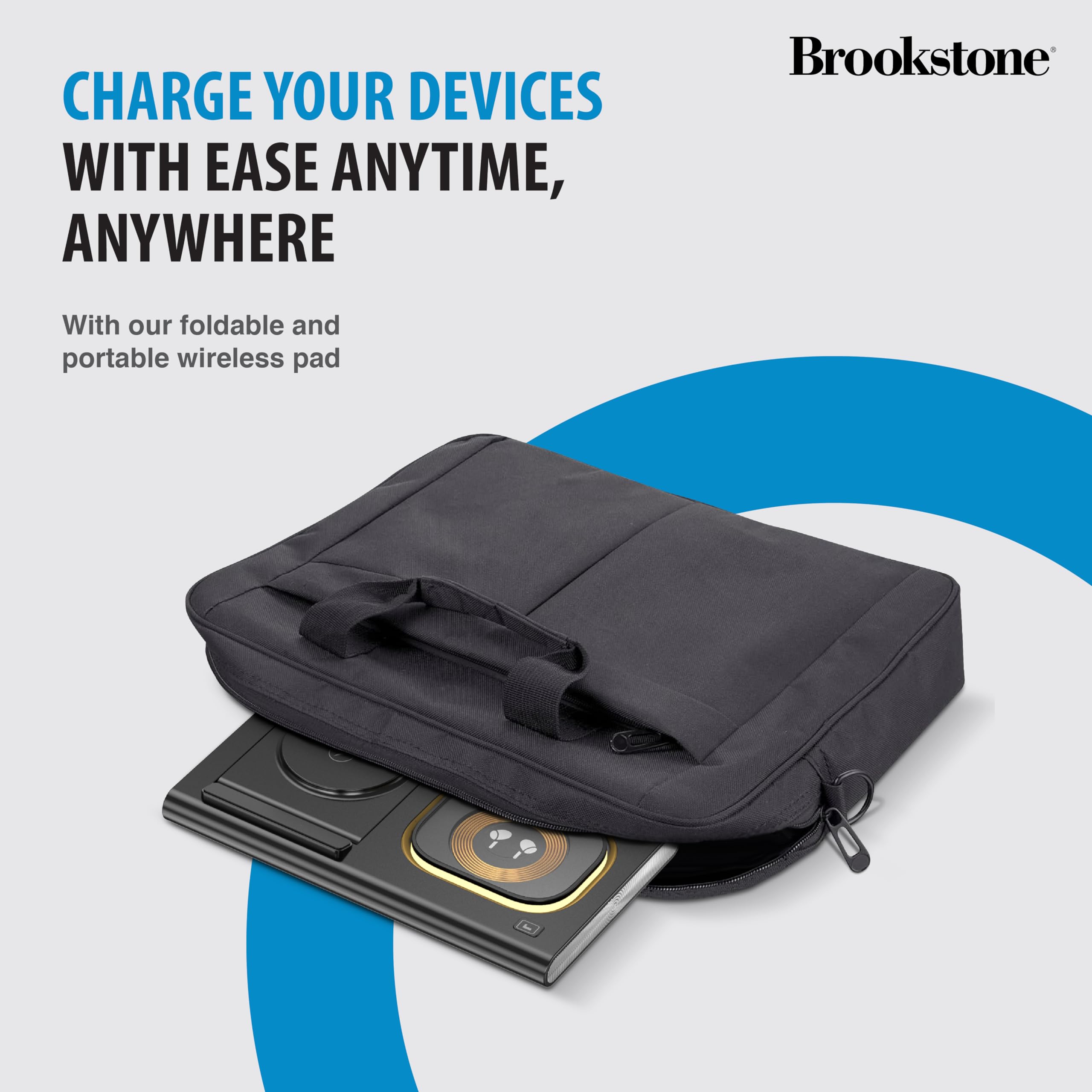 brookstone-3-in-1-wireless-charging-station-with-18w-wall-charger-and-usb-c-cabl image 4