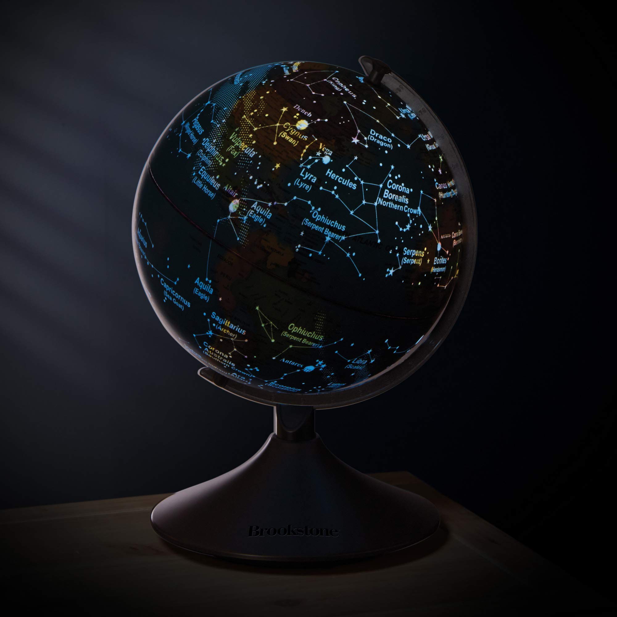 brookstone-interactive-illuminated-globe-for-kids-9-inch-light-up-world-and-cons image 5