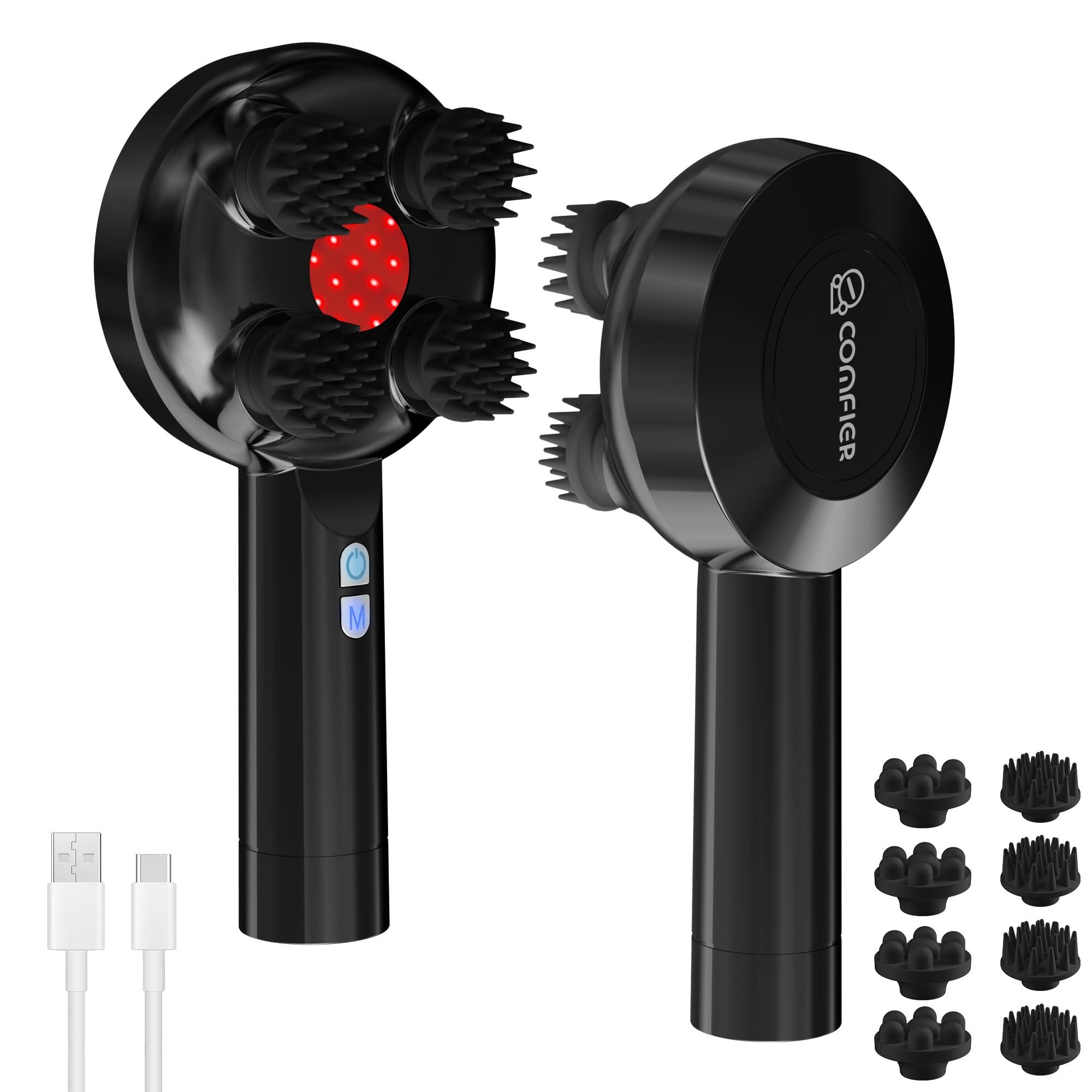 comfier-handheld-scalp-massager-with-heat-cordless-ipx7-waterproof-head-scratche image 1