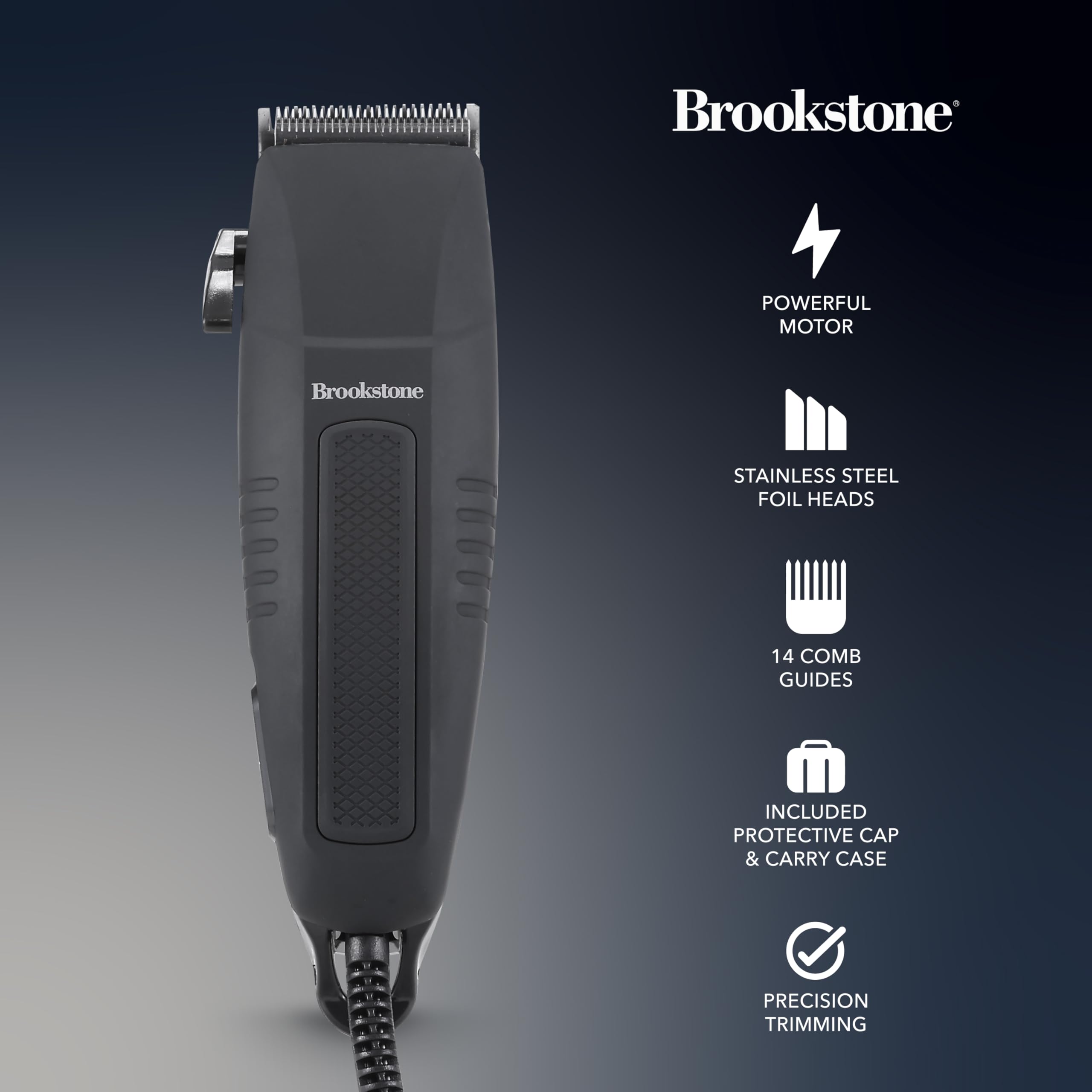 brookstone-grooming-combo-kit-all-in-one-beard-hair-and-body-trimmer-set-with-du image 7