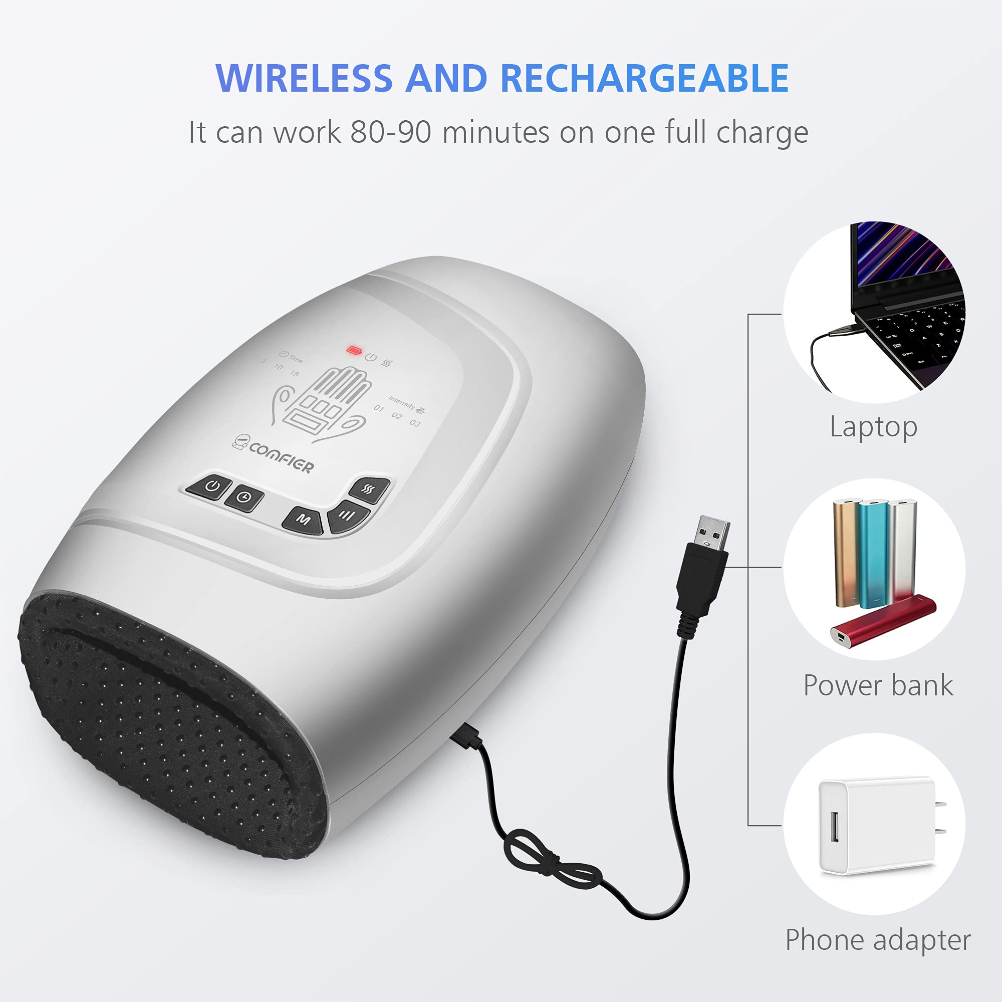 comfier-cordless-hand-massager-with-heat-compression-for-arthritis-and-carpal-tu image 8