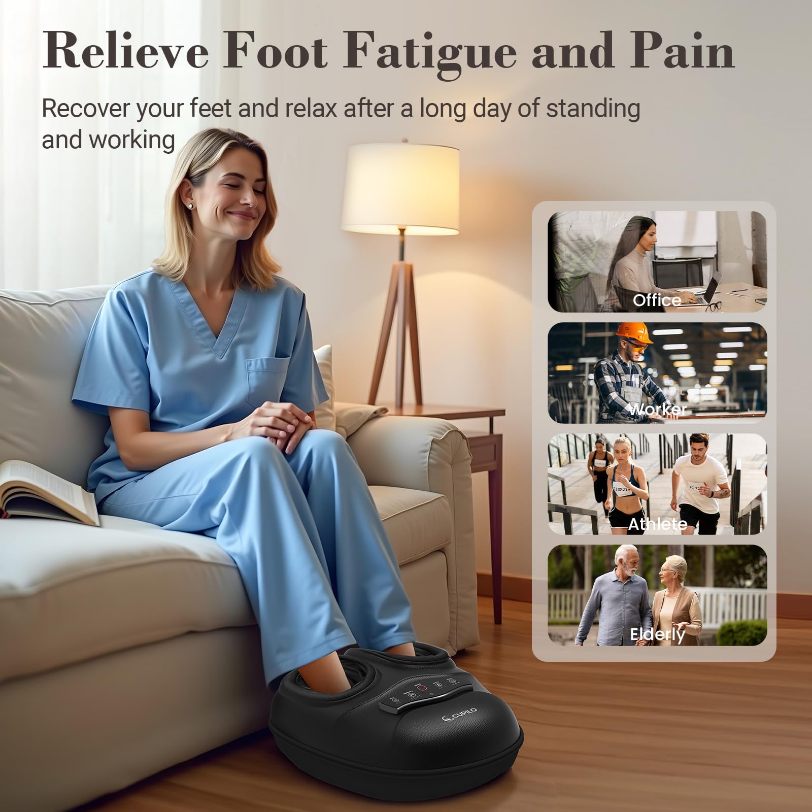 comfier-cupilo-shiatsu-foot-massager-with-heat-heating-pad image 3