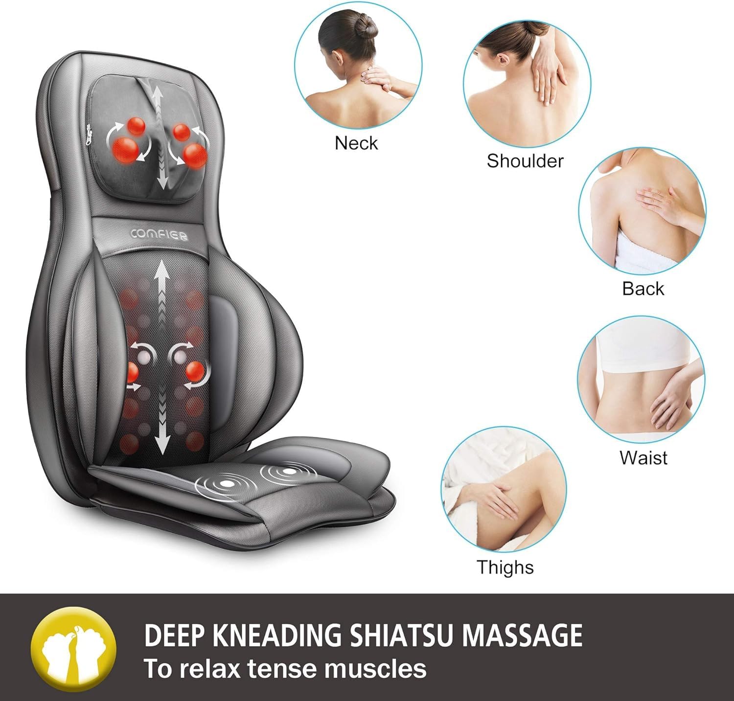 comfier-shiatsu-neck-and-back-massager-with-heat-massage-chair-pad-with-adjustab image 3