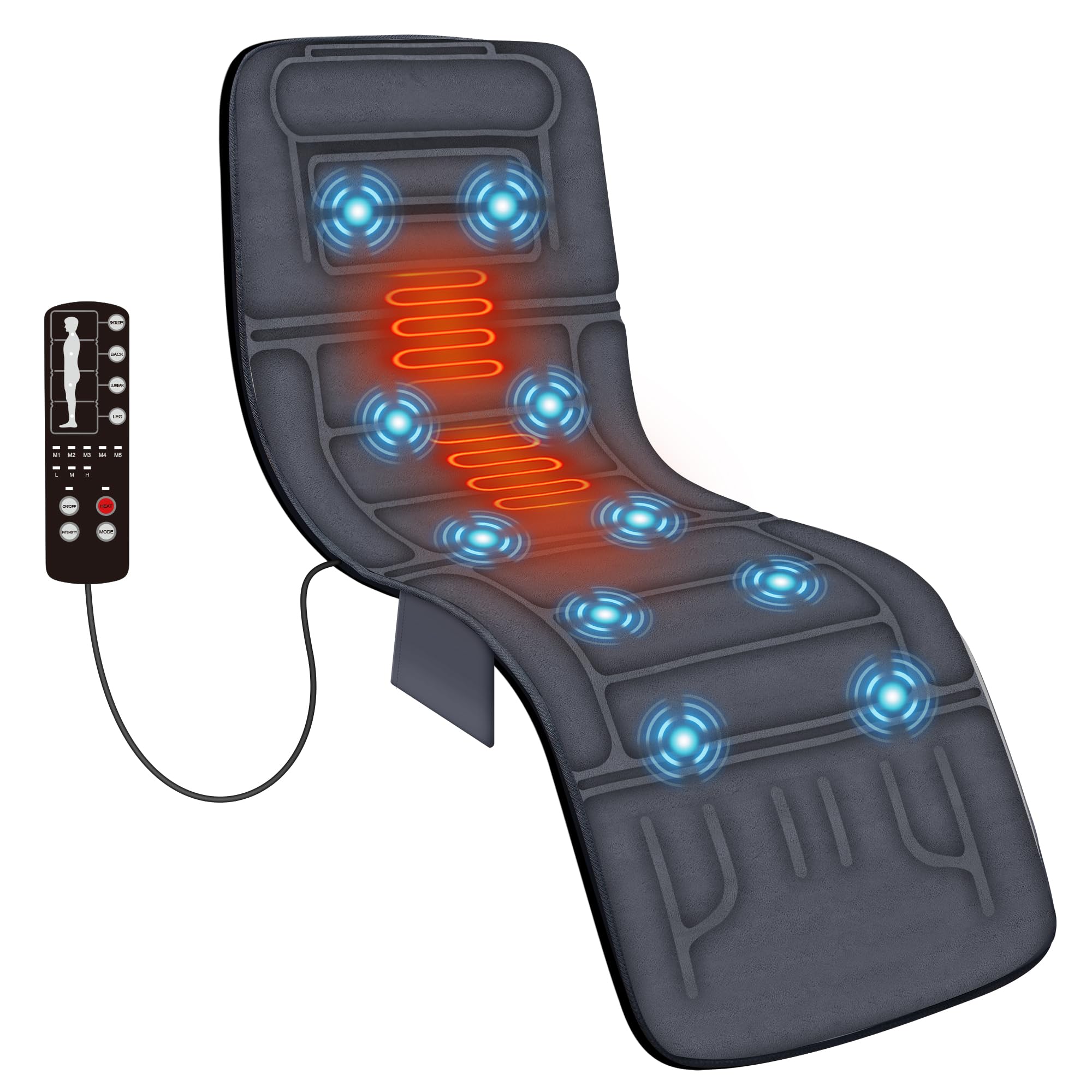 comfier-massage-mat-full-body-with-heat-10-vibration-motors-5-modes-3-intensitie image 1