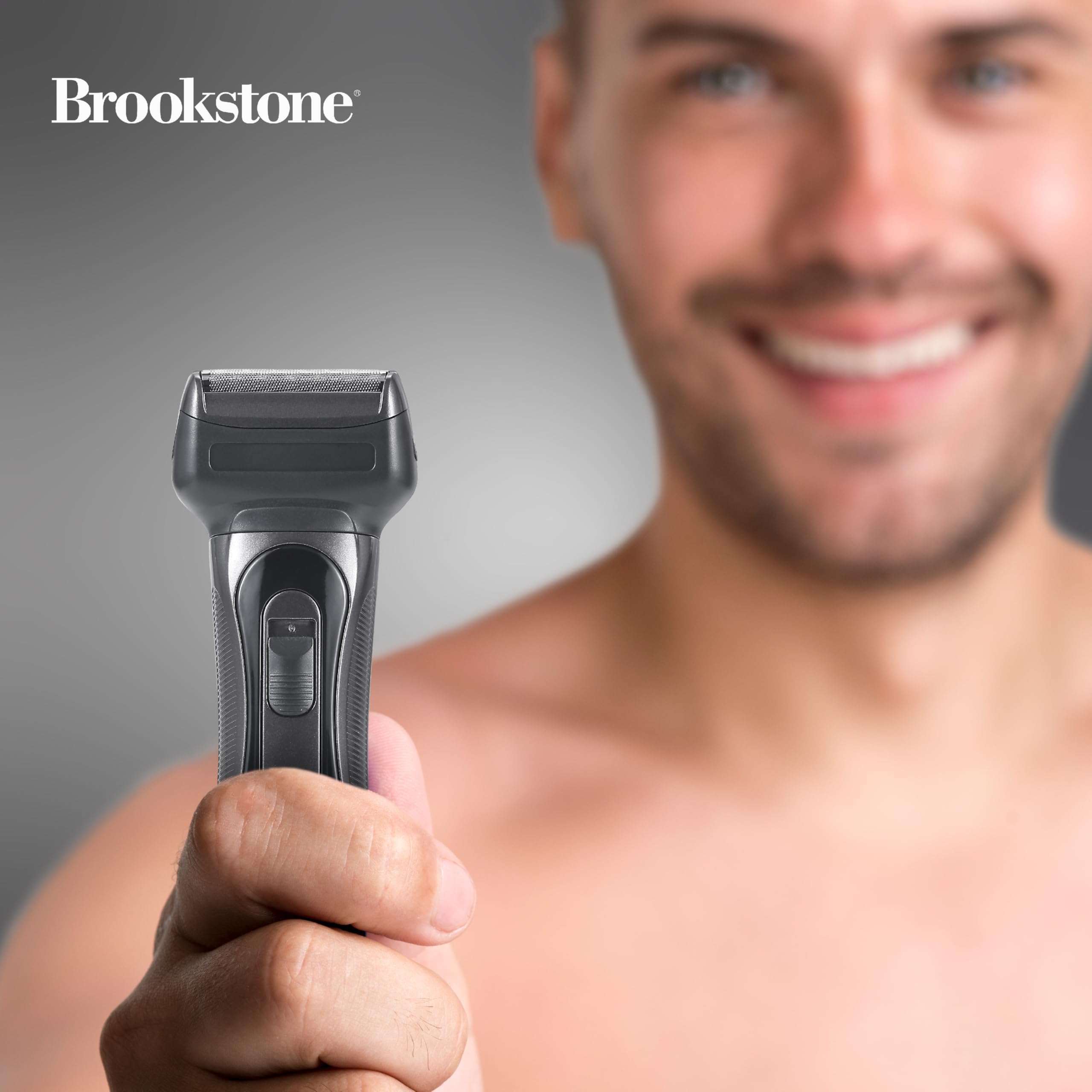 brookstone-electric-razor-for-men-dual-head-foil-shaver-precision-blades-cordles image 7
