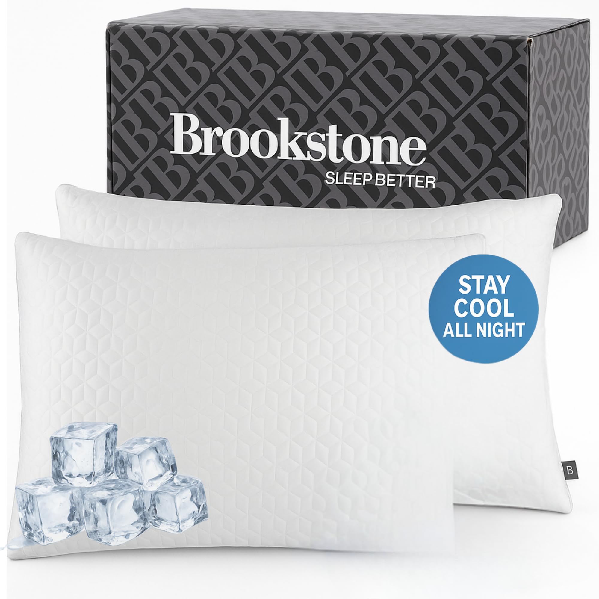 brookstone-coolsense-down-alternative-pillow-2-pack-cooling-pillows-for-hot-slee image 1